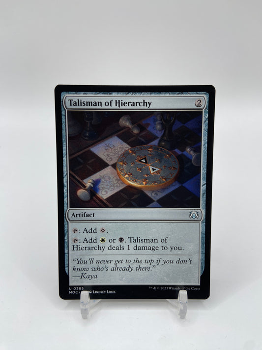 Talisman of Hierarchy Commander: March of the Machine U