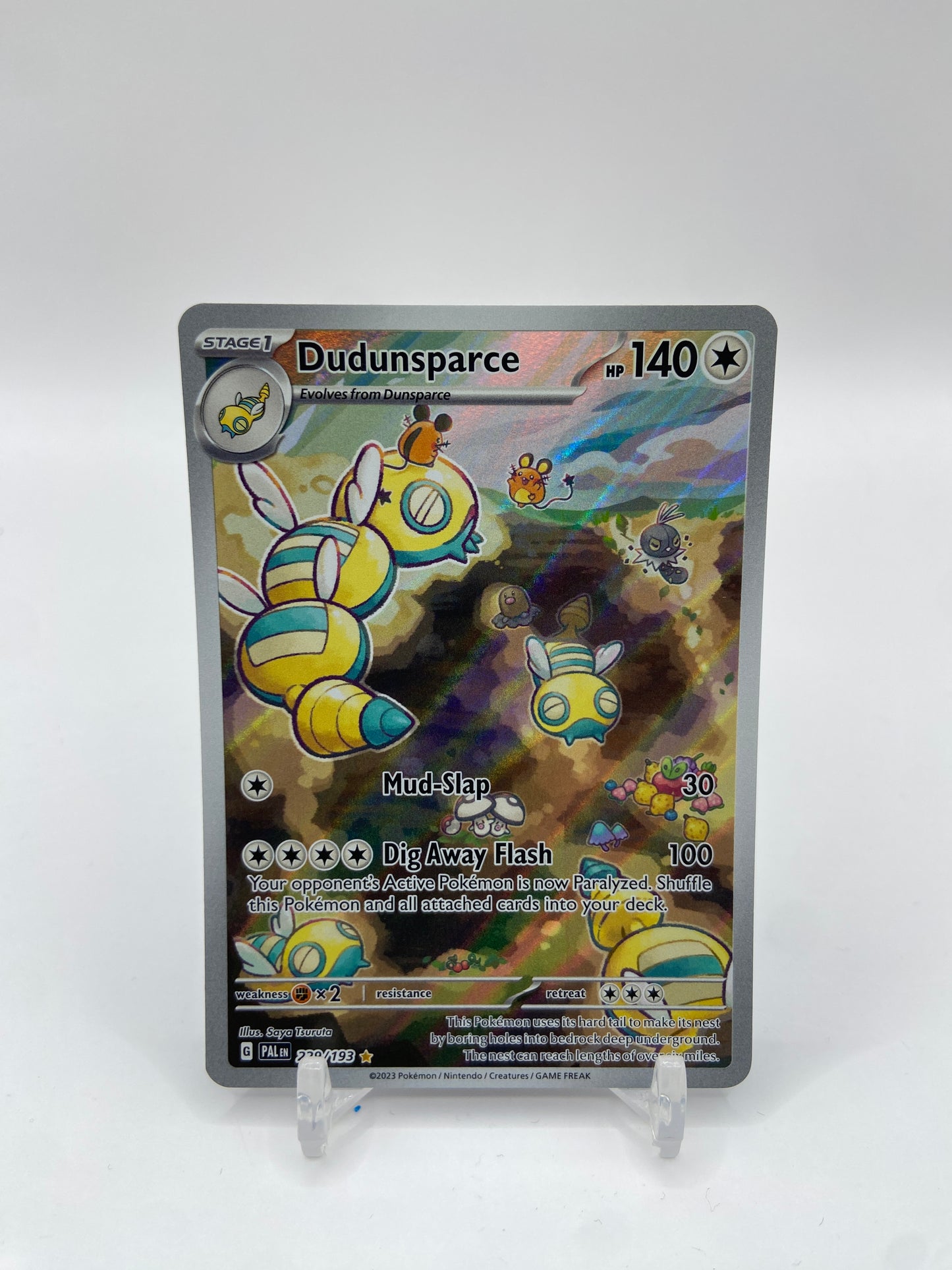 Dudunsparce Illustration Rare Full Art Paldea Evolved 229/193