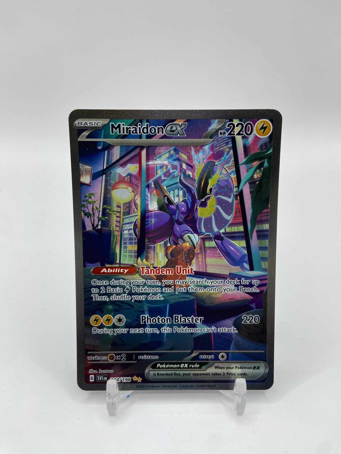 Miraidon ex Alt Art Secret Rare Scarlet & Violet Base Set  244/198