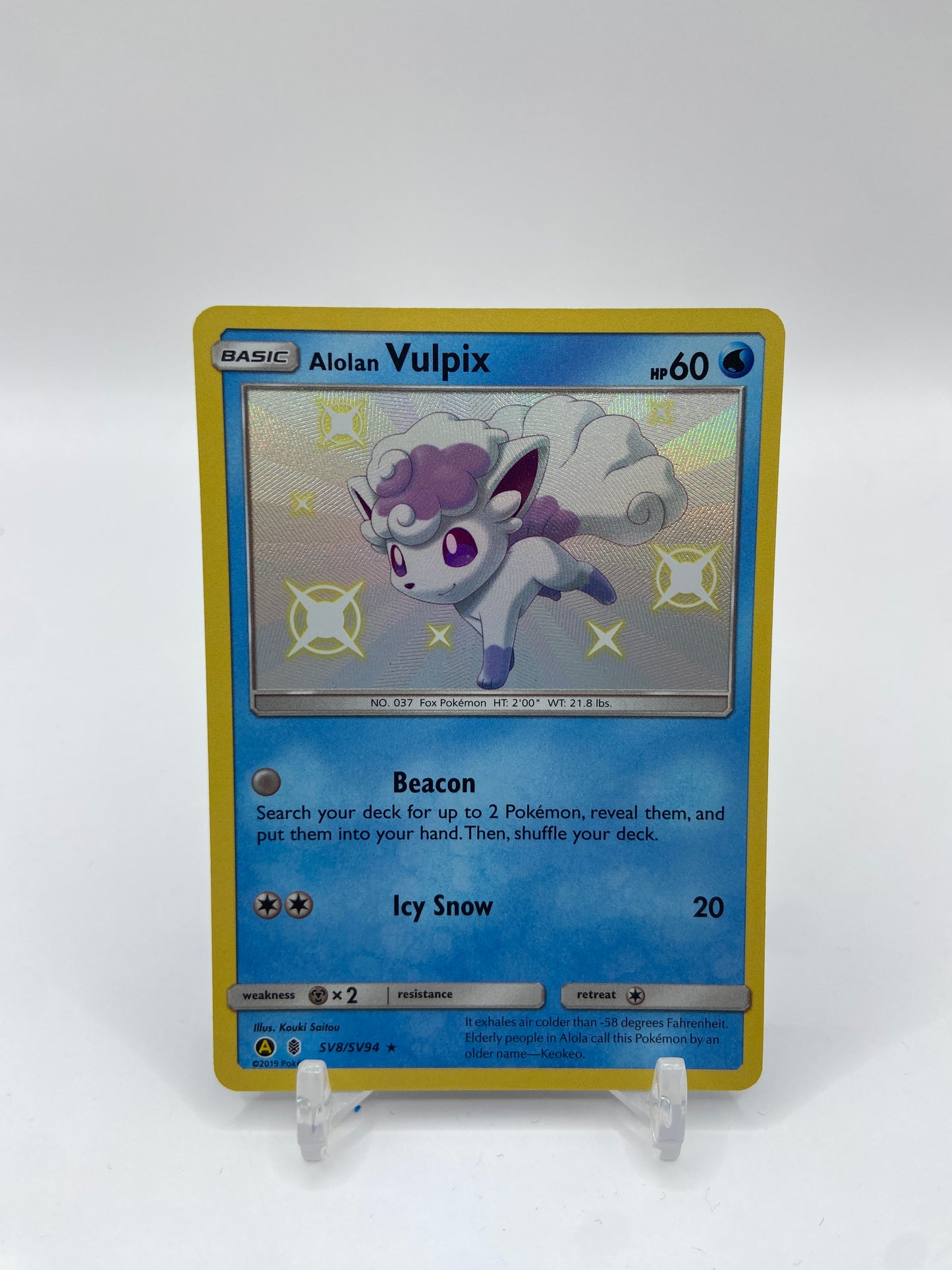 Alolan Vulpix Shiny Hidden Fates SV8/SV94