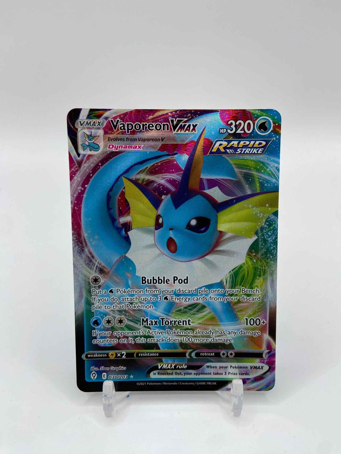 Vaporeon VMAX Evolving Skies  030/203