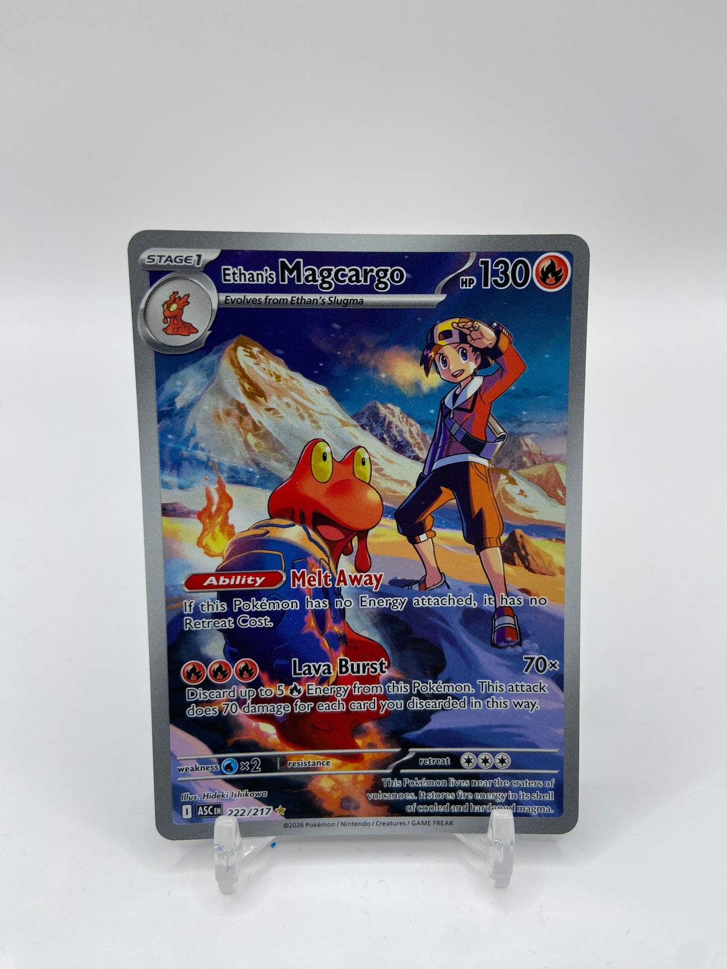 Ethan's Magcargo Illustration Rare Full Art Ascended Heroes  222/217