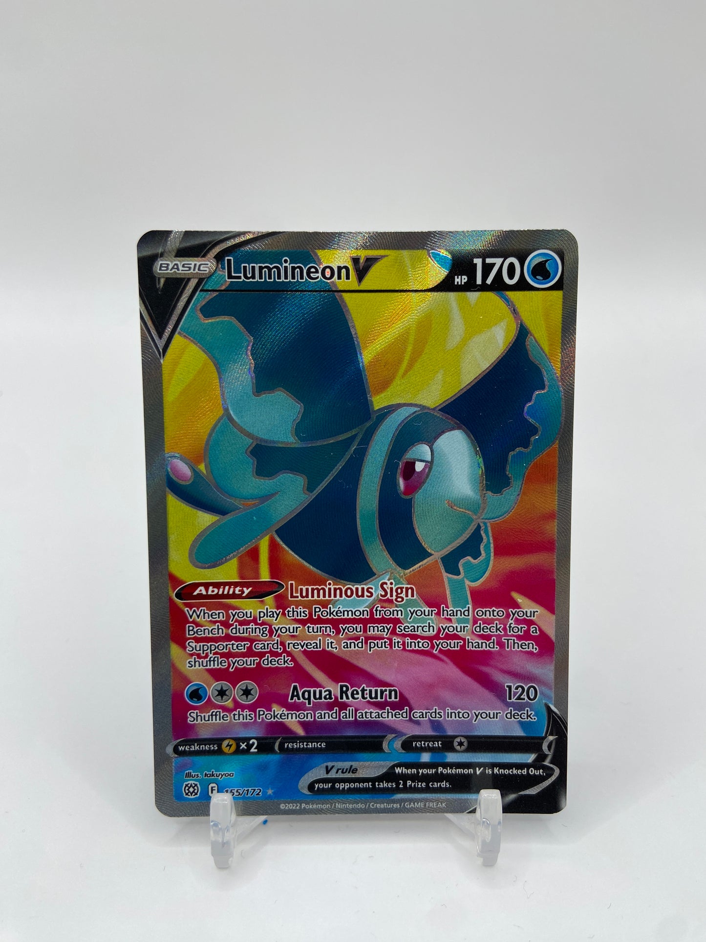 Lumineon V Full Art Brilliant Stars 155/172