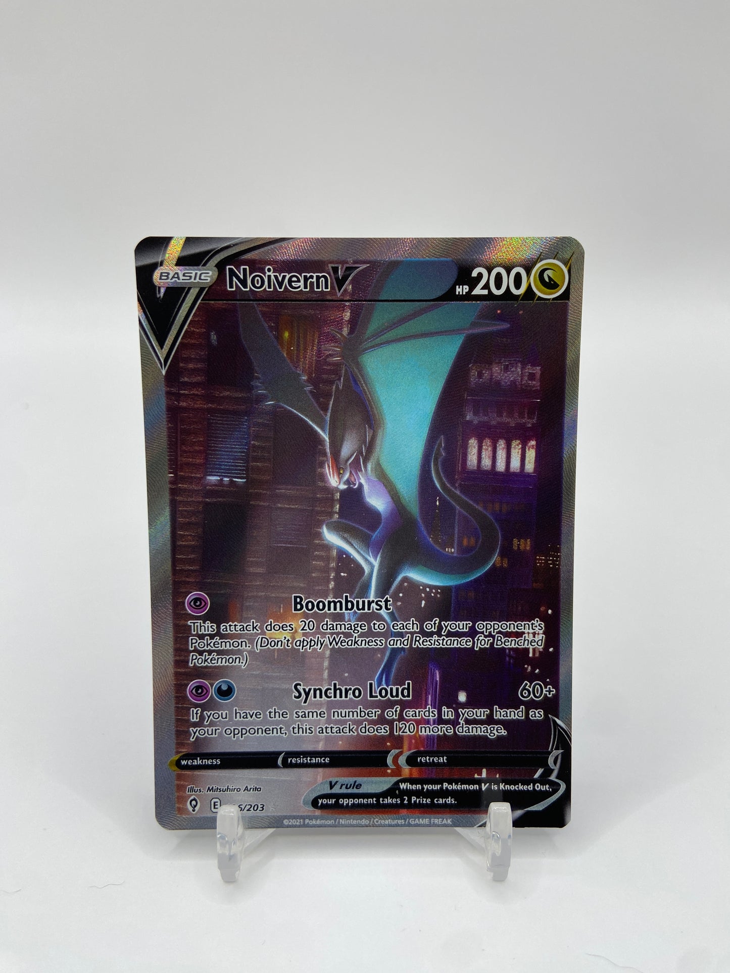 Noivern V Alternate Full Art Secret Rare Evolving Skies 196/203