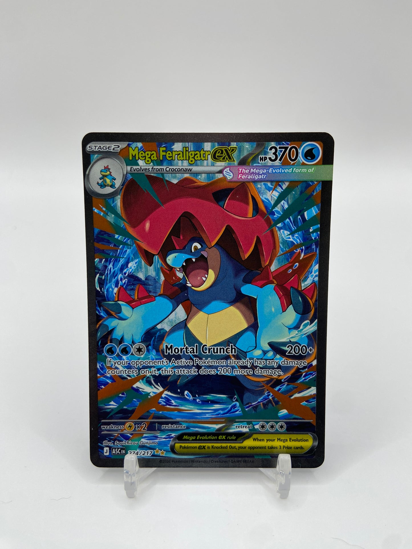 Mega Feraligatr ex Alt Art Secret Rare Ascended Heroes  274/217