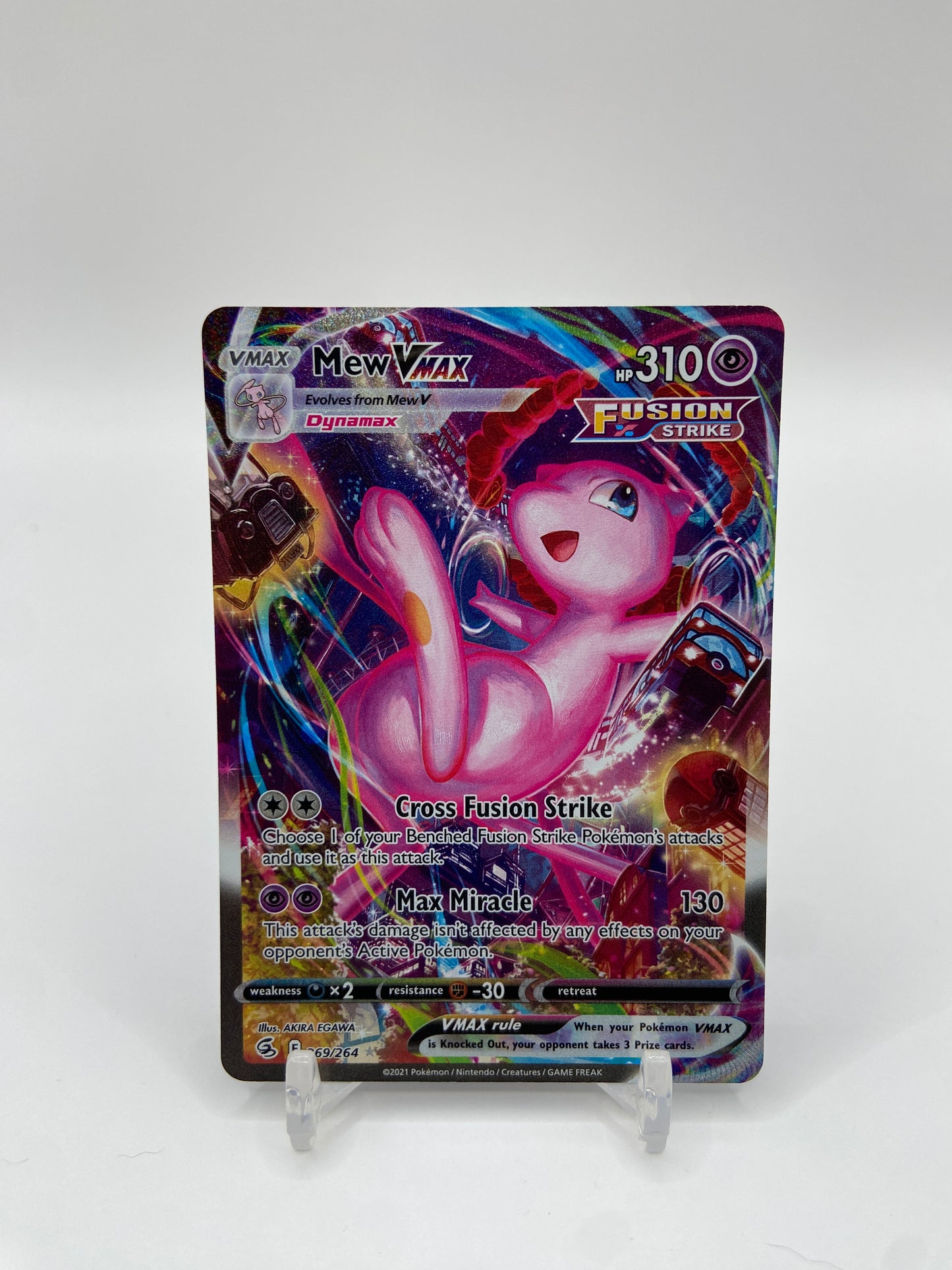 Mew VMAX Alternate Art Secret Rare Fusion Strike 269/264