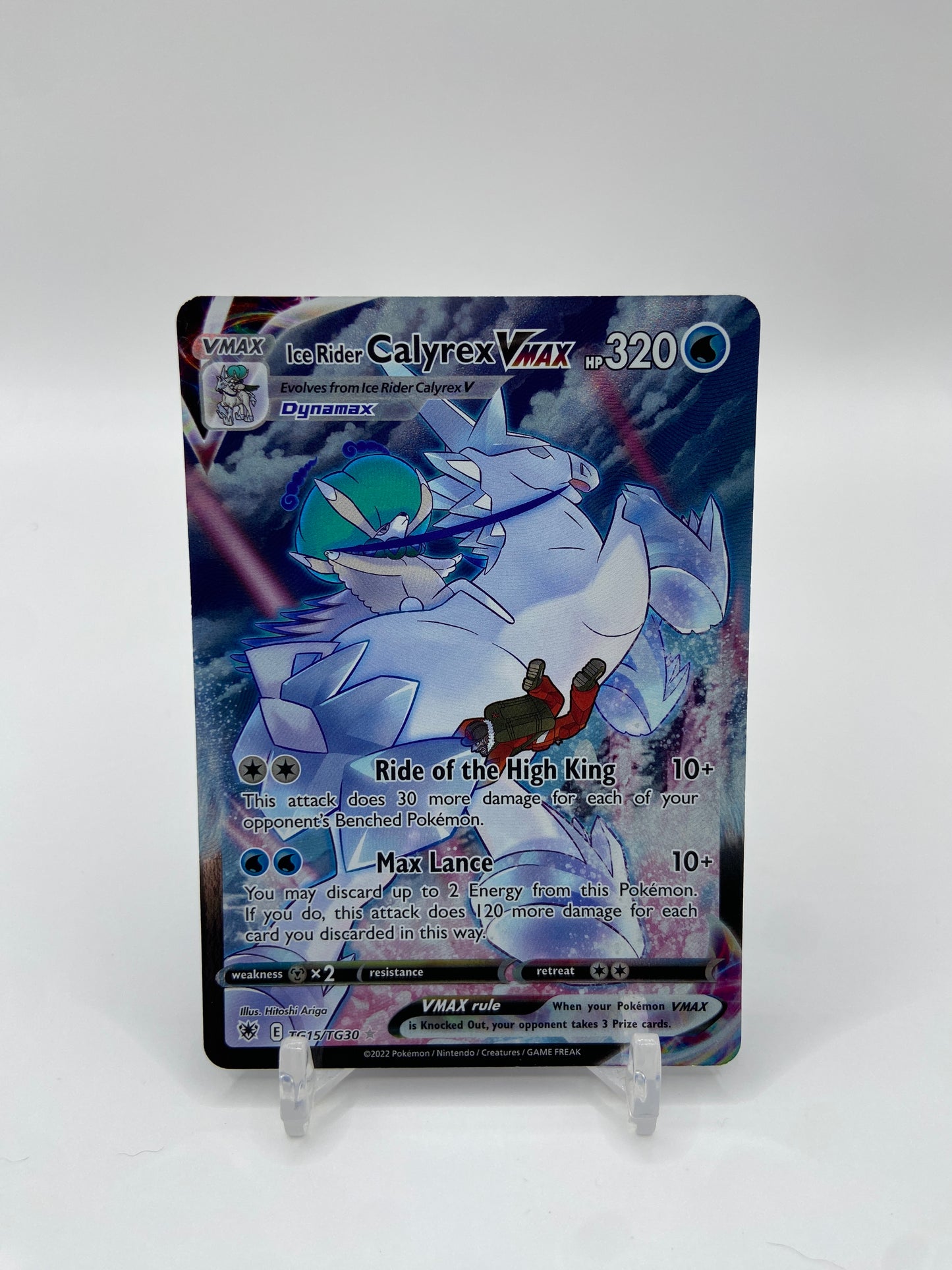 Ice Rider Calyrex VMAX Full Art Astral Radiance TG15/TG30