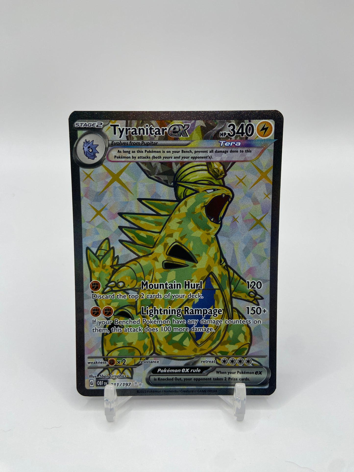 Tyranitar ex Full Art Obsidian Flames  211/197