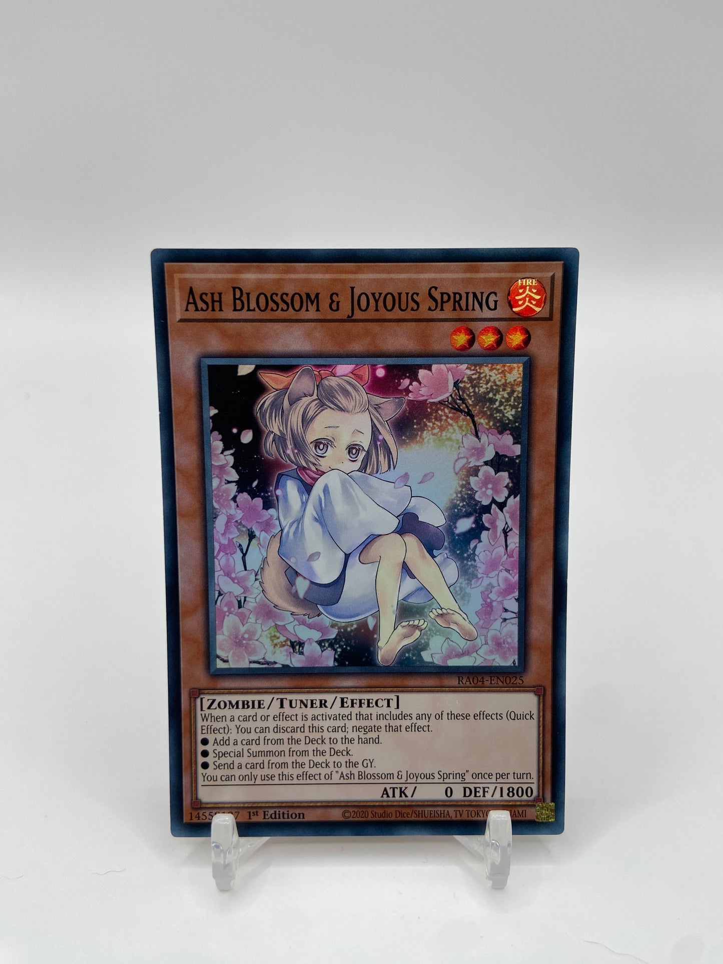 Ash Blossom & Joyous Spring Super Rare (Alternate Art) Quarter Century Stampede  RA04-EN025