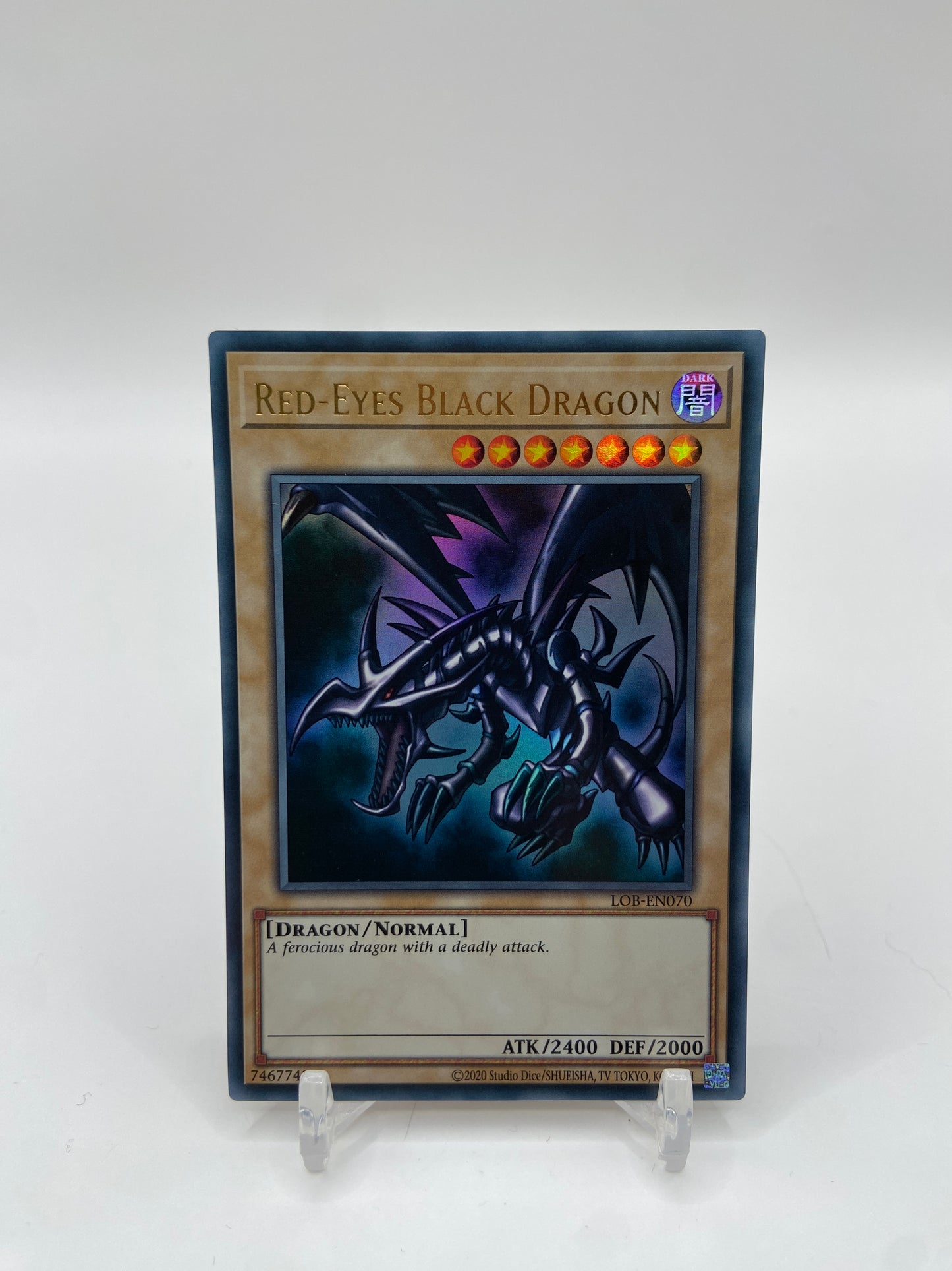 Red-Eyes Black Dragon Ultra Rare Legend of Blue Eyes White Dragon (25th Anniversary Edition)  LOB-EN070