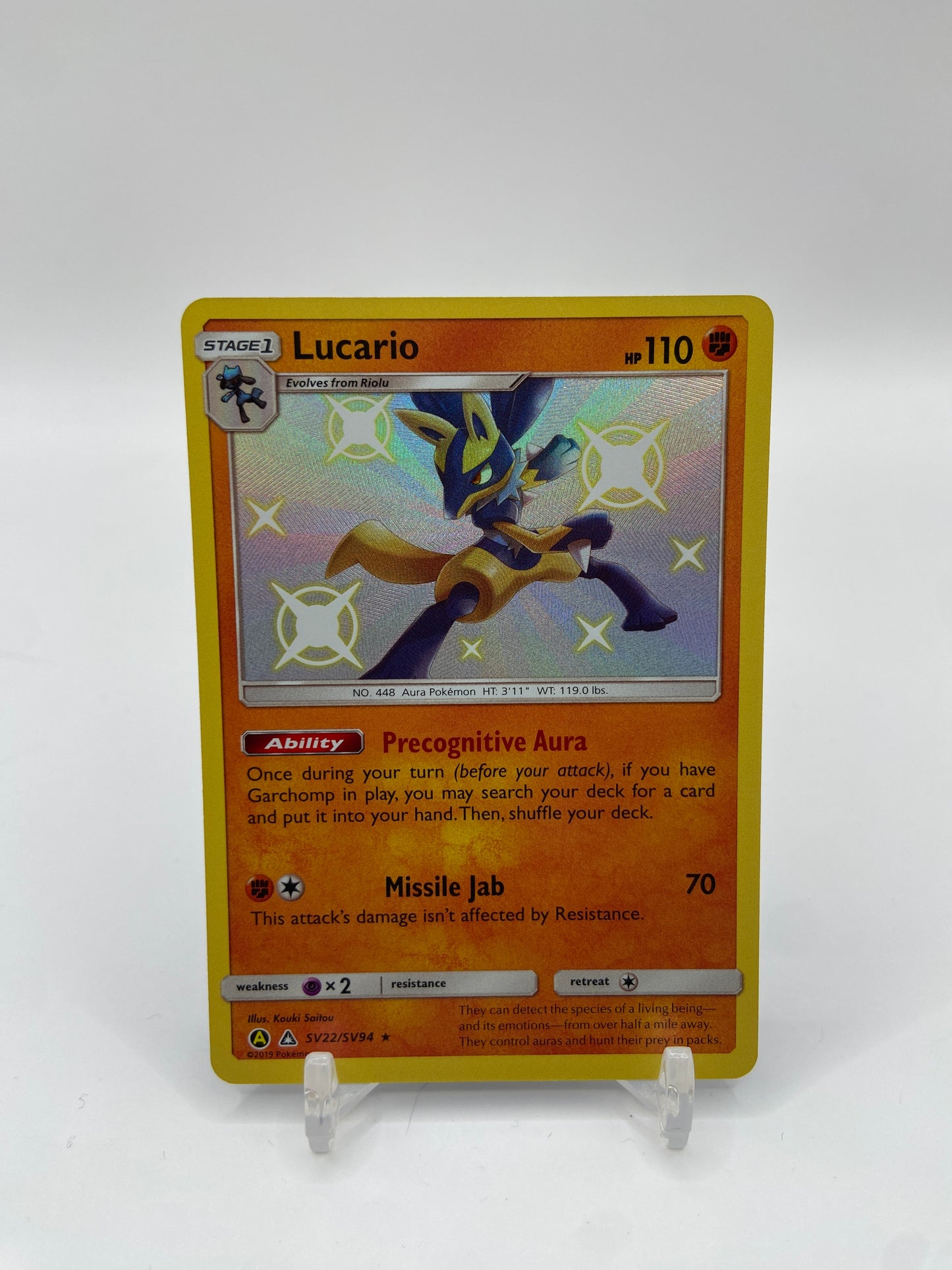 Lucario Shiny Hidden Fates SV22/SV94