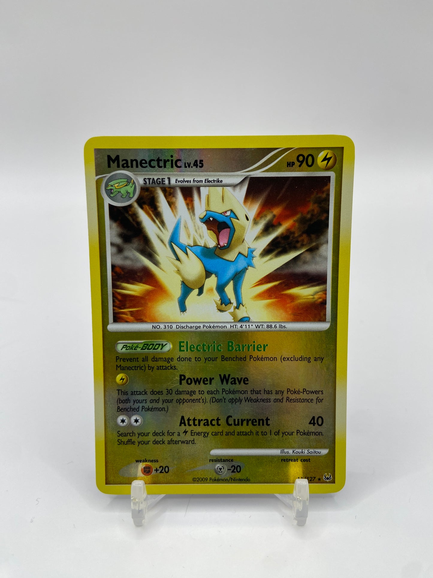 Manectric Reverse Holo Rare Platinum 11/127