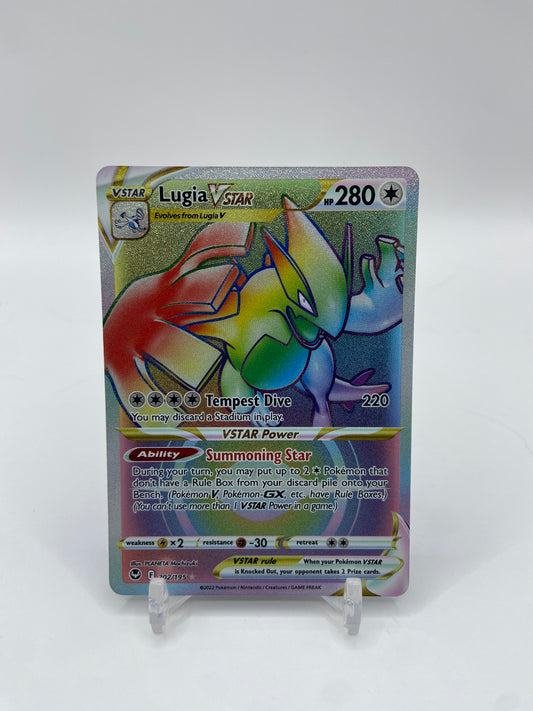 Lugia VSTAR Rainbow Secret Rare Silver Tempest 202/195