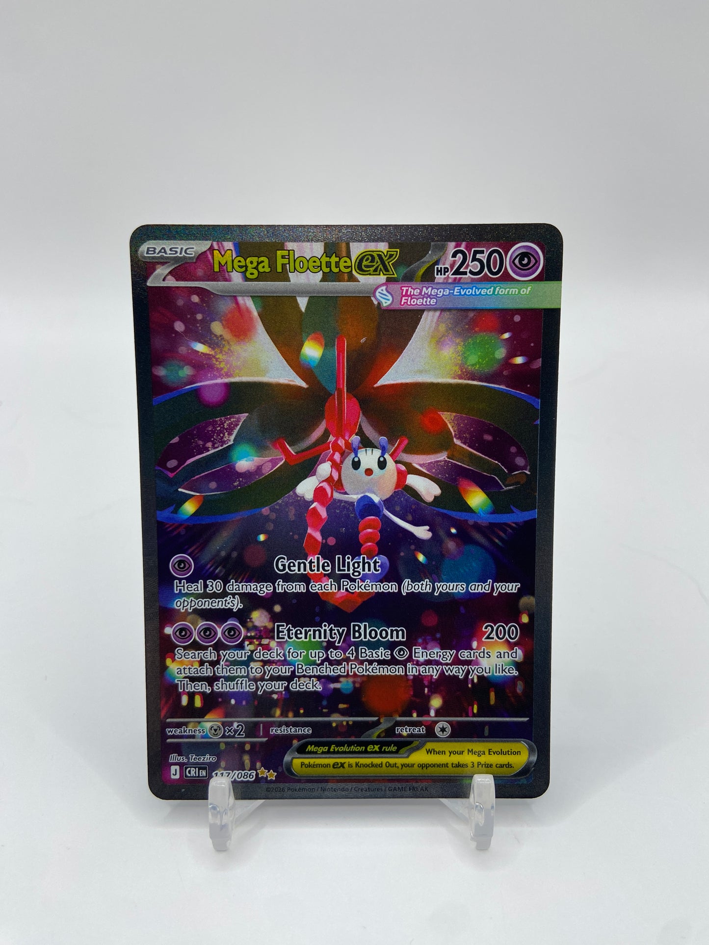 Mega Floette ex Alt Art Secret Rare Chaos Rising 117/086