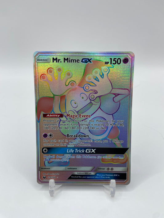 Mr. Mime GX Rainbow Secret Rare Celestial Storm 173/168