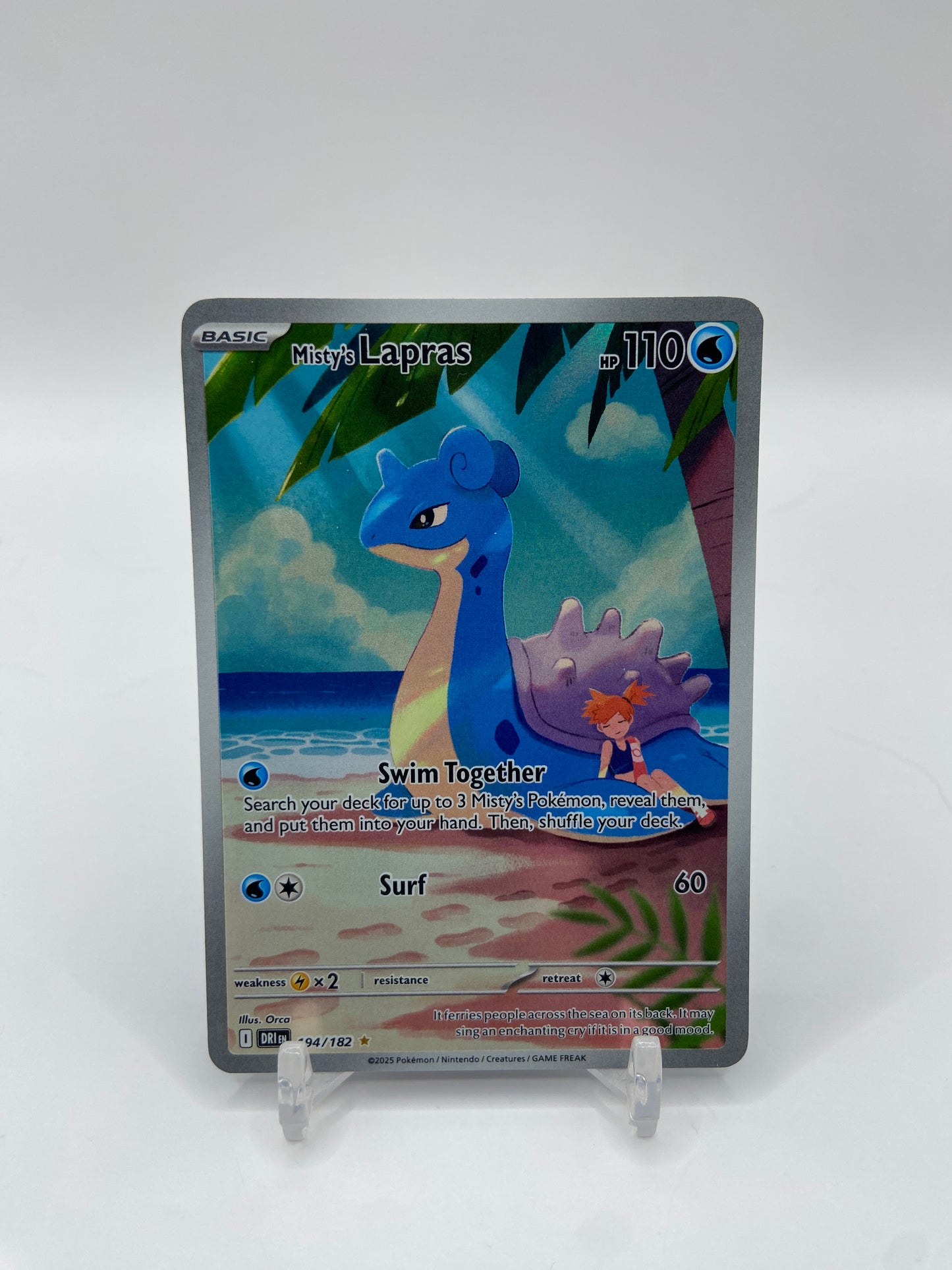 Misty's Lapras Art Rare Full Art Destined Rivals 194/182