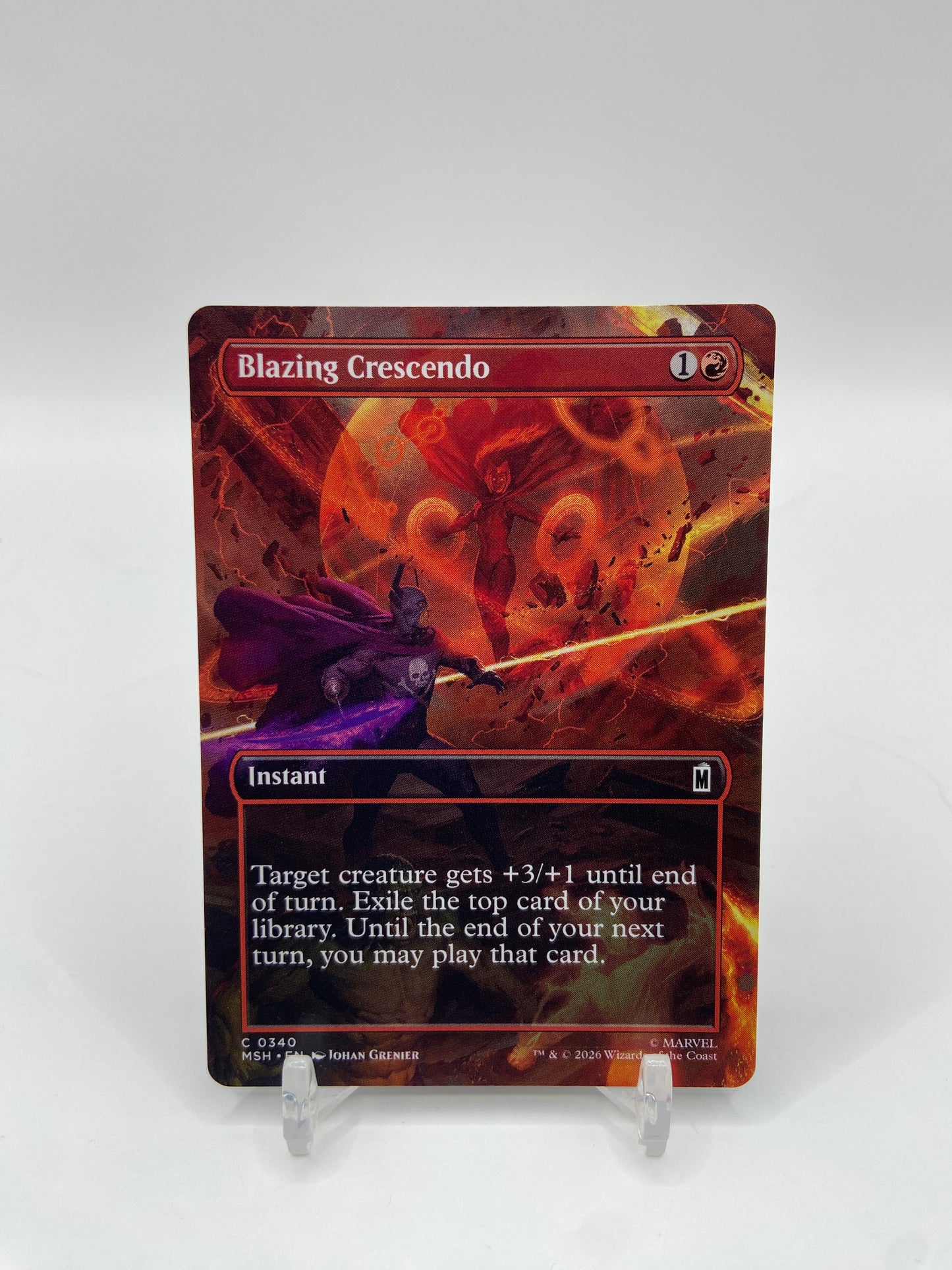 Blazing Crescendo (Borderless) Marvel Super Heroes C 340