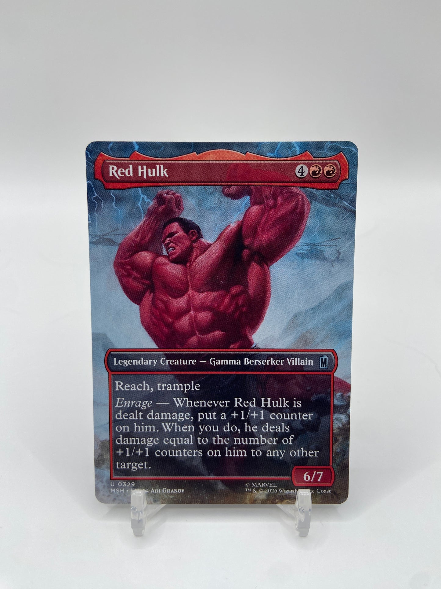 Red Hulk (Borderless) Marvel Super Heroes U 329