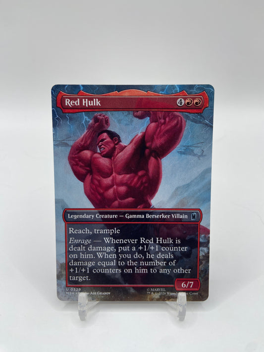 Red Hulk (Borderless) Marvel Super Heroes U 329