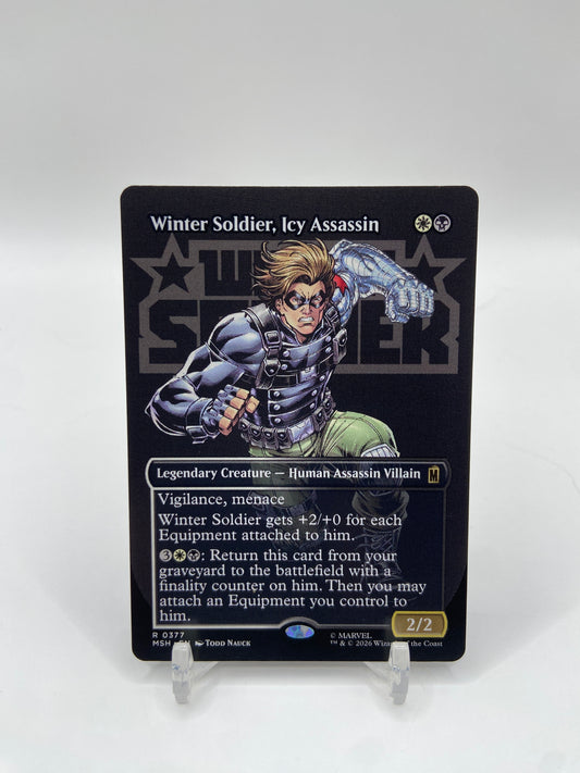 Winter Soldier, Icy Assassin (Borderless) Marvel Super Heroes R 377