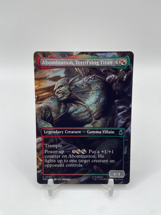 Abomination, Terrifying Titan (Borderless) Marvel Super Heroes U 333