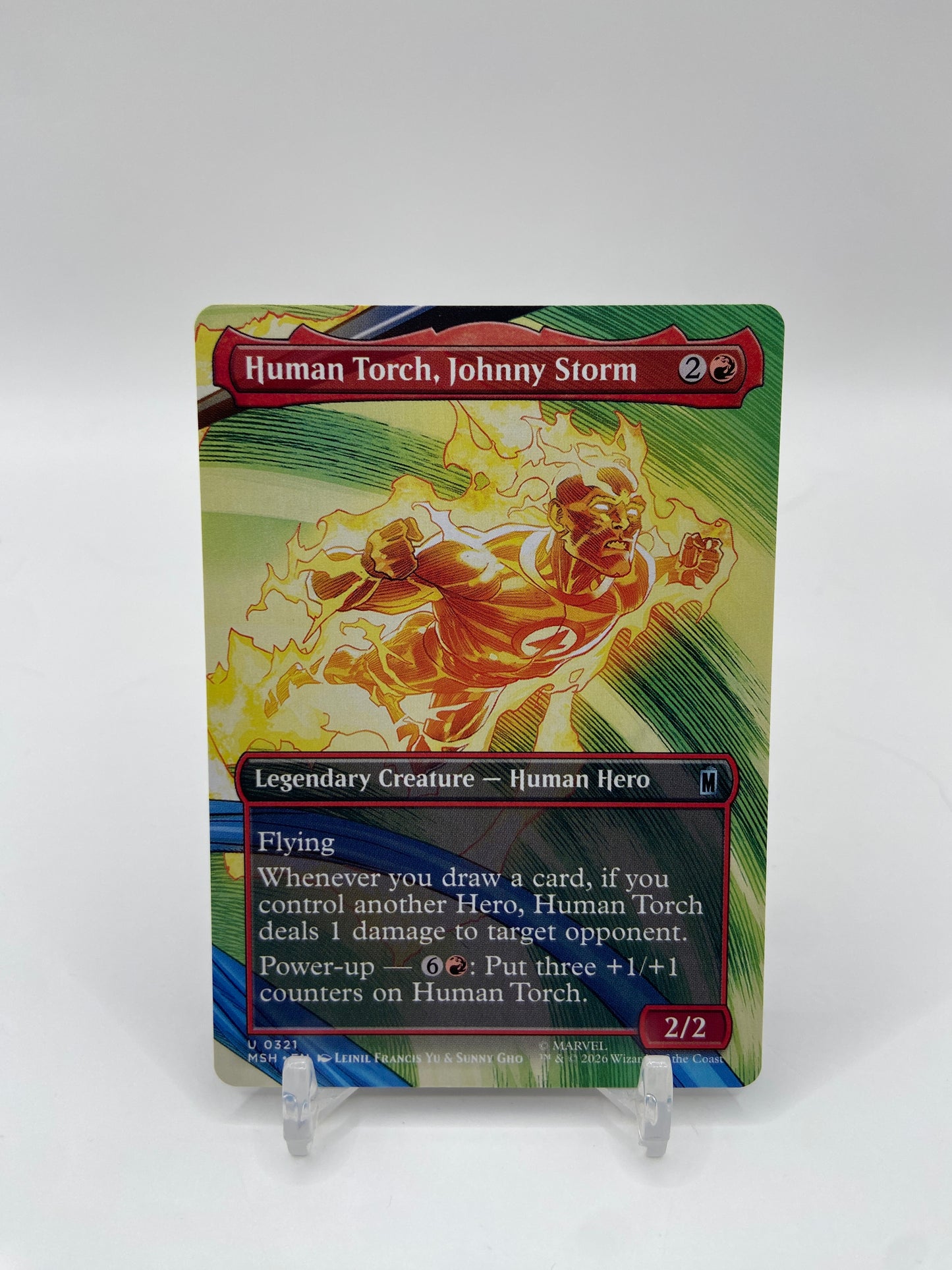 Human Torch, Johnny Storm (Borderless) Marvel Super Heroes U 321