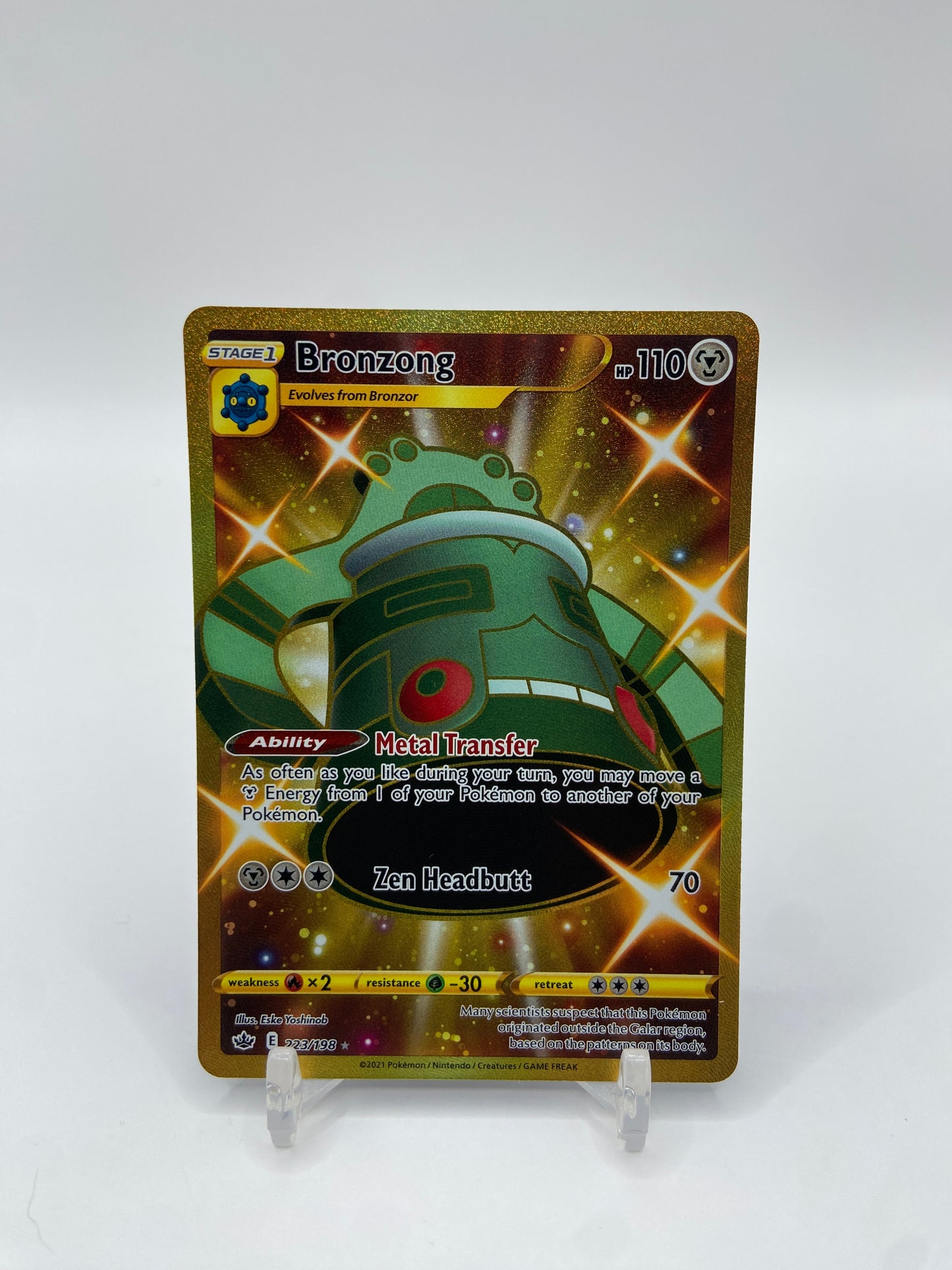 Bronzong Gold Secret Rare Chilling Reign 223/198