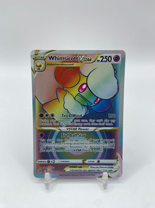 Whimsicott VSTAR Rainbow Secret Rare Brilliant Stars 175/172