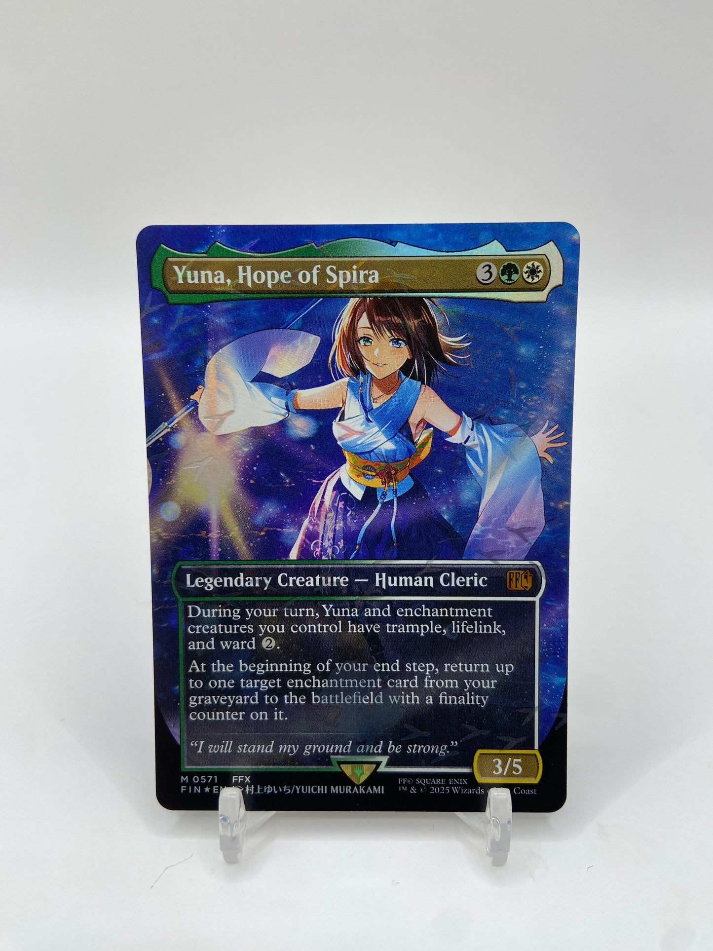 Yuna, Hope of Spira (Borderless) (Chocobo Track Foil) Universes Beyond: FINAL FANTASY M 571