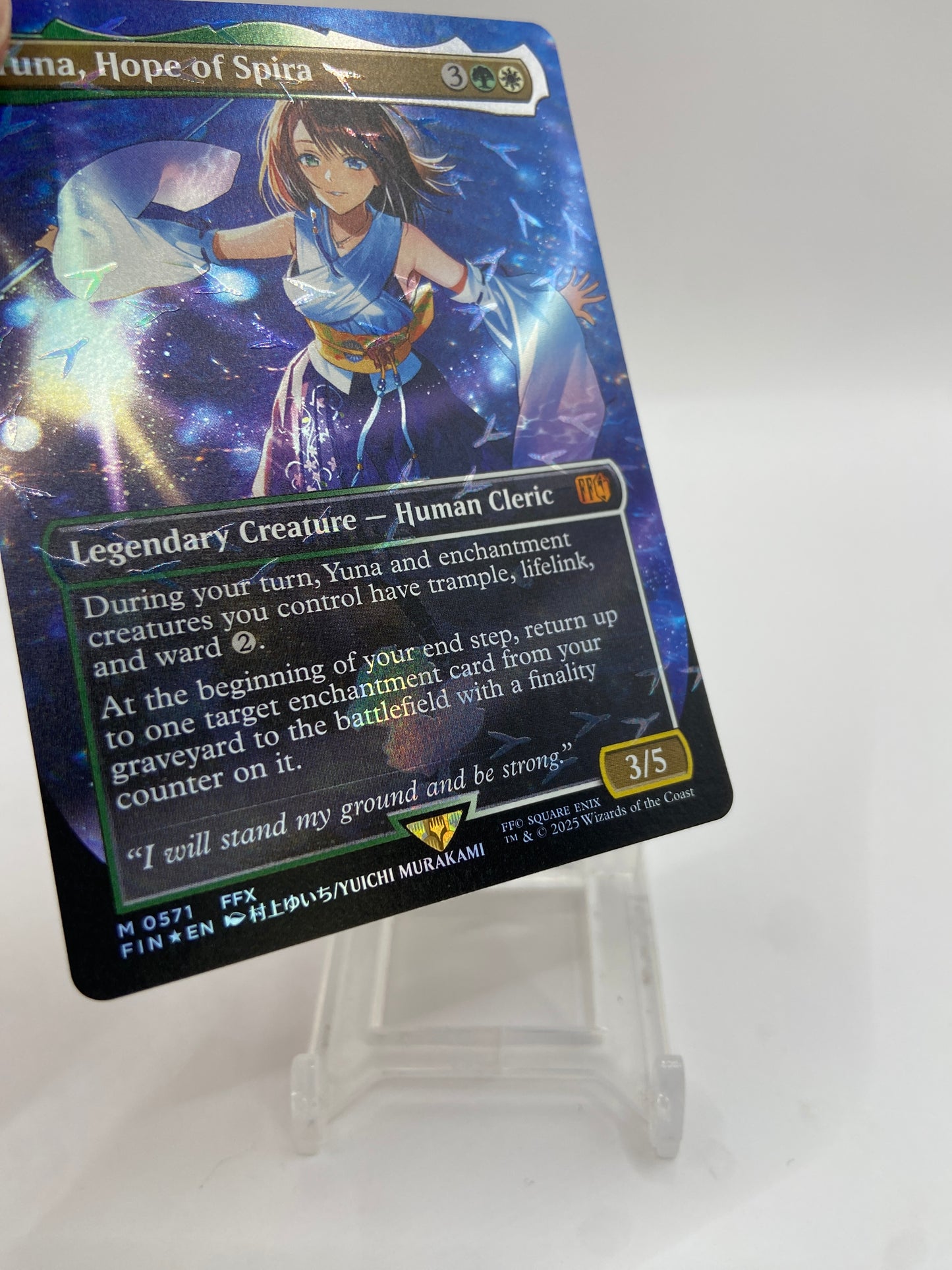Yuna, Hope of Spira (Borderless) (Chocobo Track Foil) Universes Beyond: FINAL FANTASY M 571