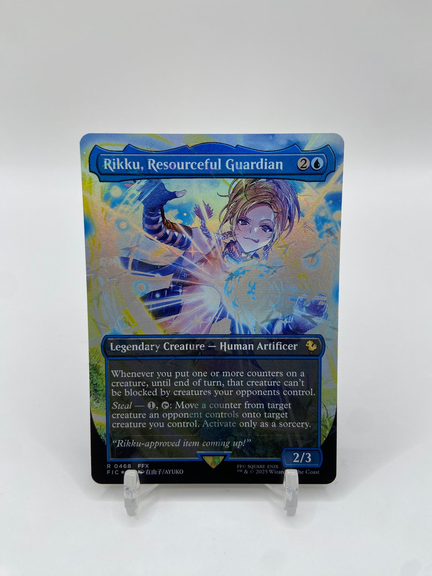 Rikku, Resourceful Guardian (Borderless) (Chocobo Track Foil) Commander: FINAL FANTASY R 468
