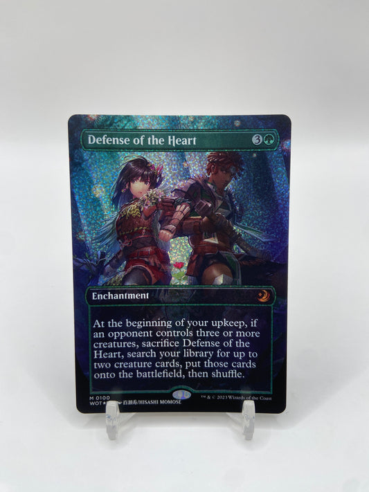 Defense of the Heart (Anime Borderless) (Confetti Foil) Wilds of Eldraine: Enchanting Tales M 100