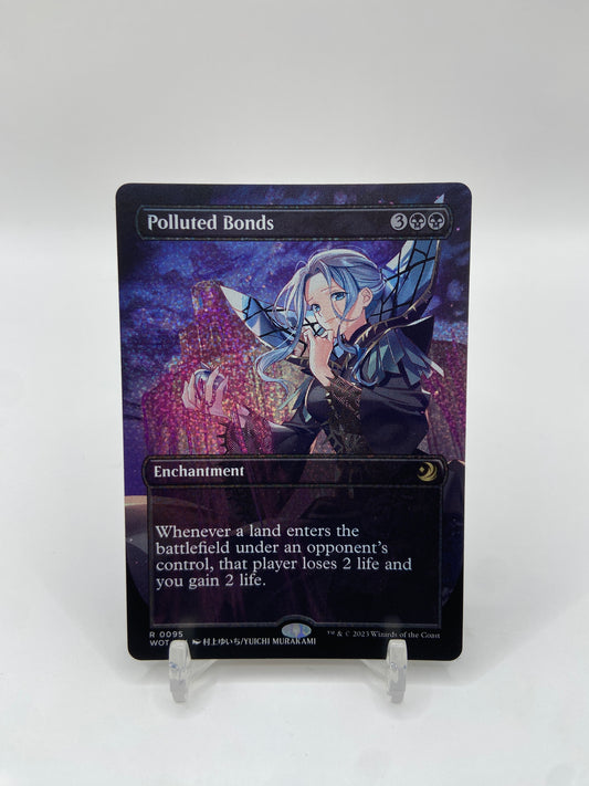 Polluted Bonds (Anime Borderless) (Confetti Foil) Wilds of Eldraine: Enchanting Tales R 95