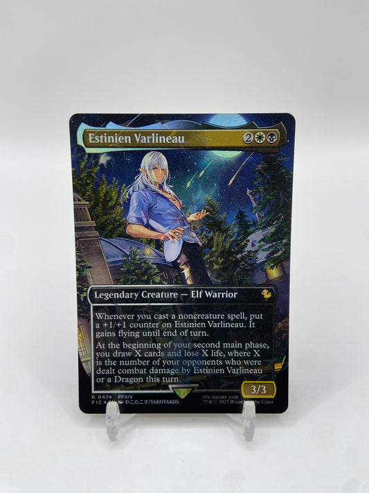 Estinien Varlineau (Borderless) (Chocobo Track Foil) Commander: FINAL FANTASY R 474
