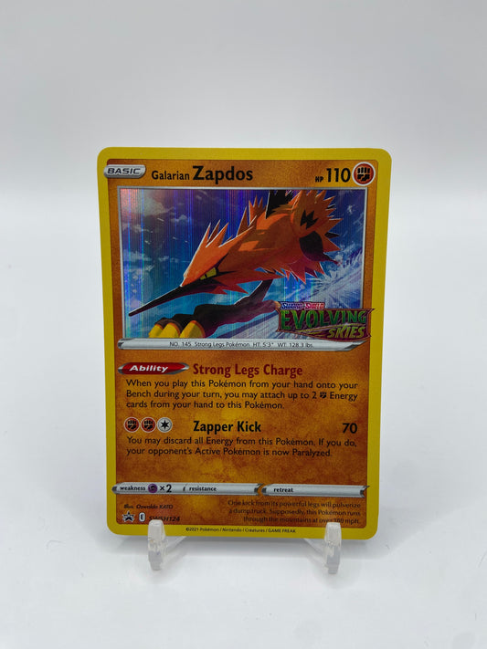 Galarian Zapdos (Prerelease) Evolving Skies Stamped Sword & Shield Promo SWSH124