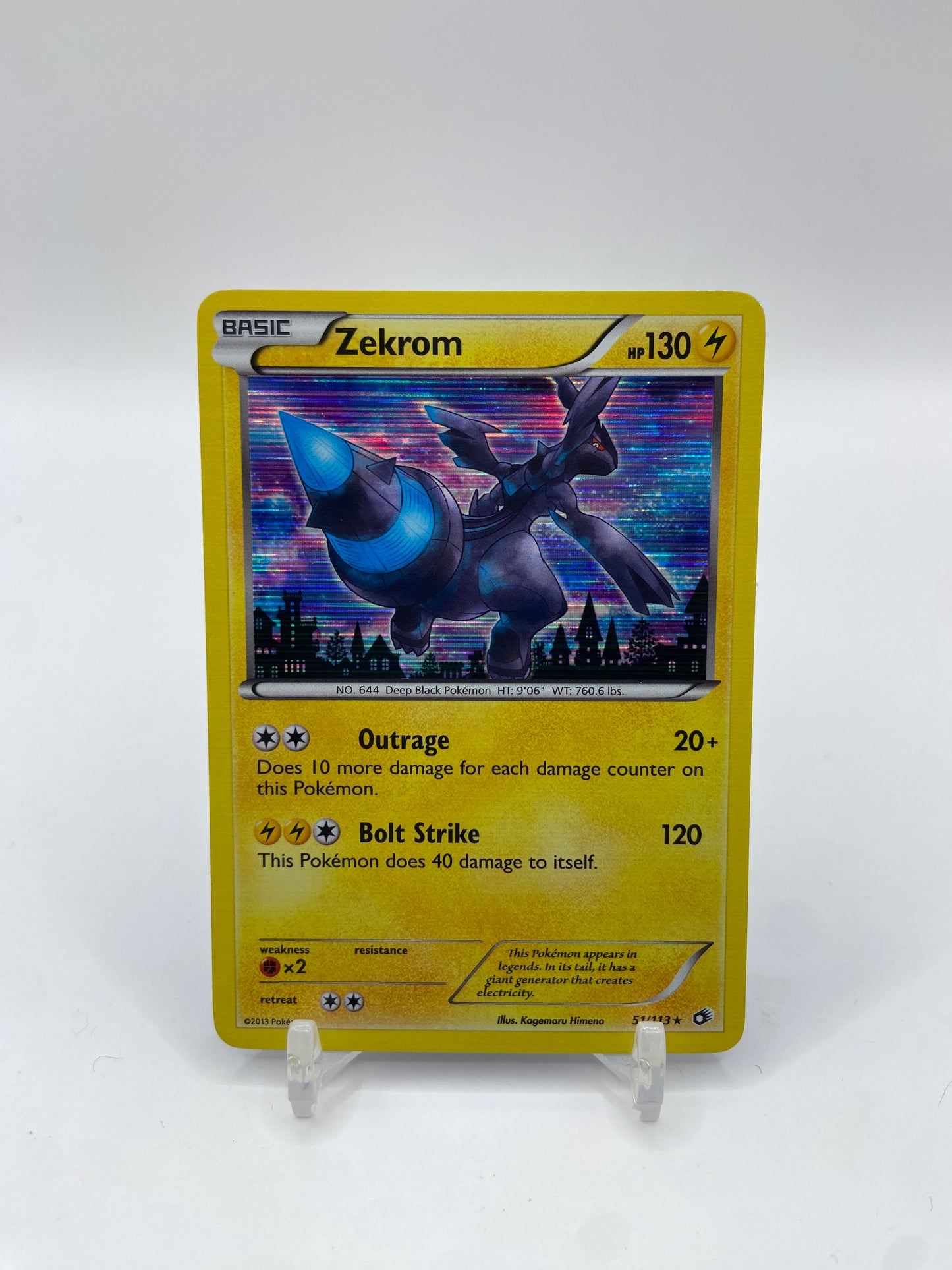 Zekrom Holo Legendary Treasures 51/113