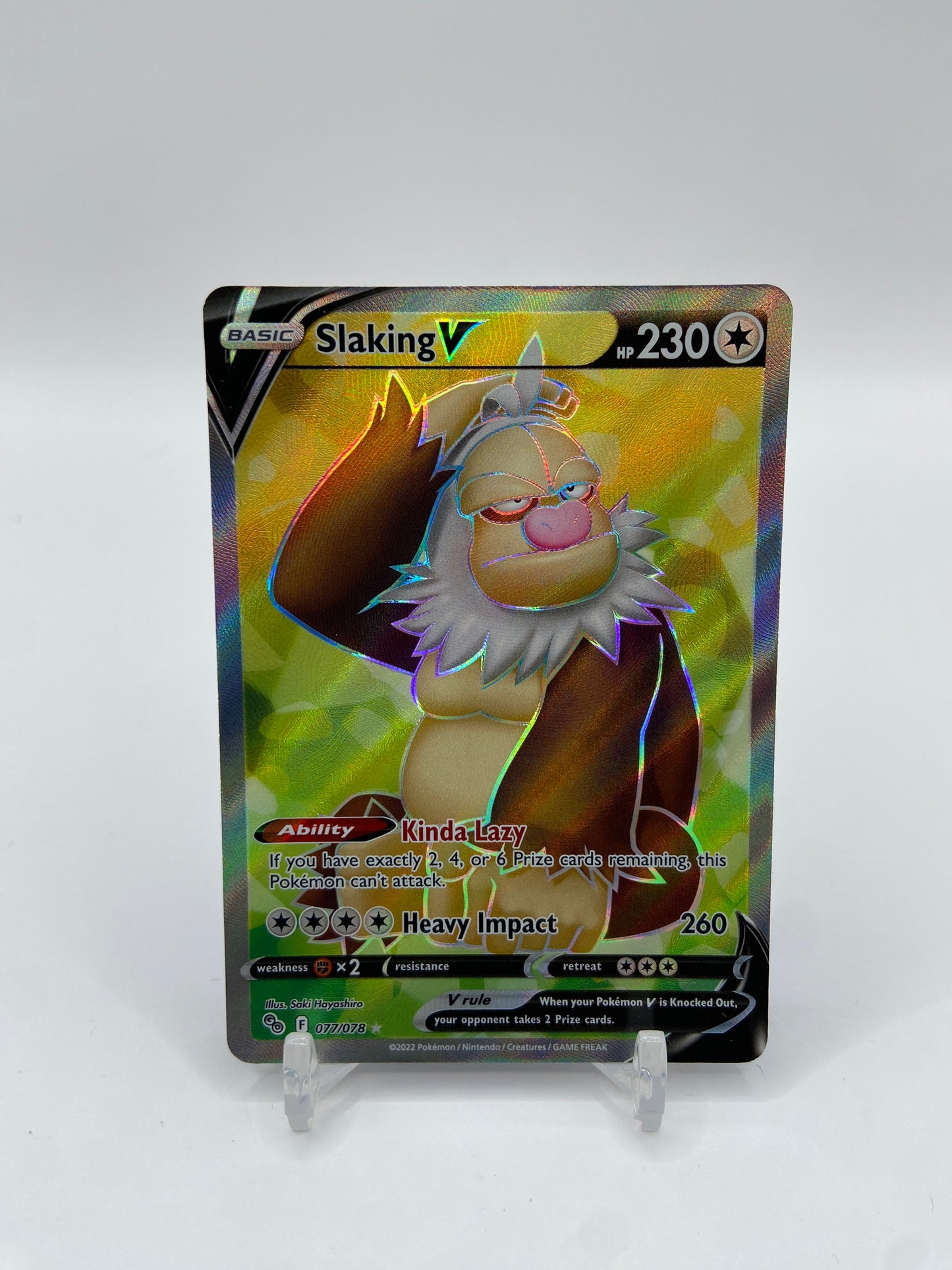Slaking V (Full Art) Pokemon Go 077/078