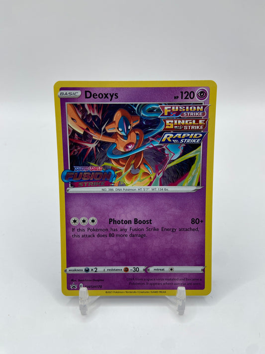Deoxys (Prerelease) Fusion Strike Stamped Sword & Shield Promo SWSH170