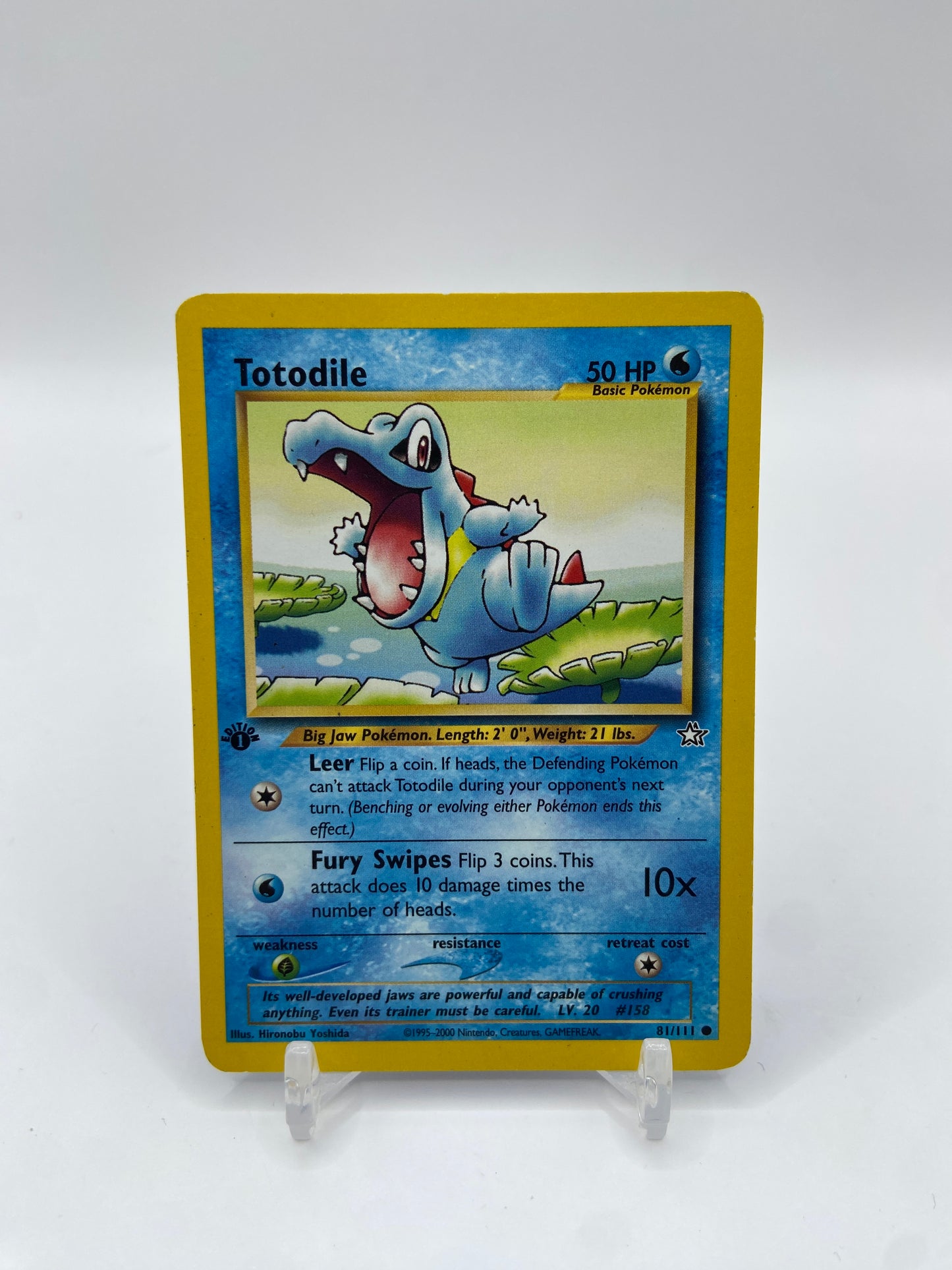 Totodile 1st Edition Neo Genesis 81/111