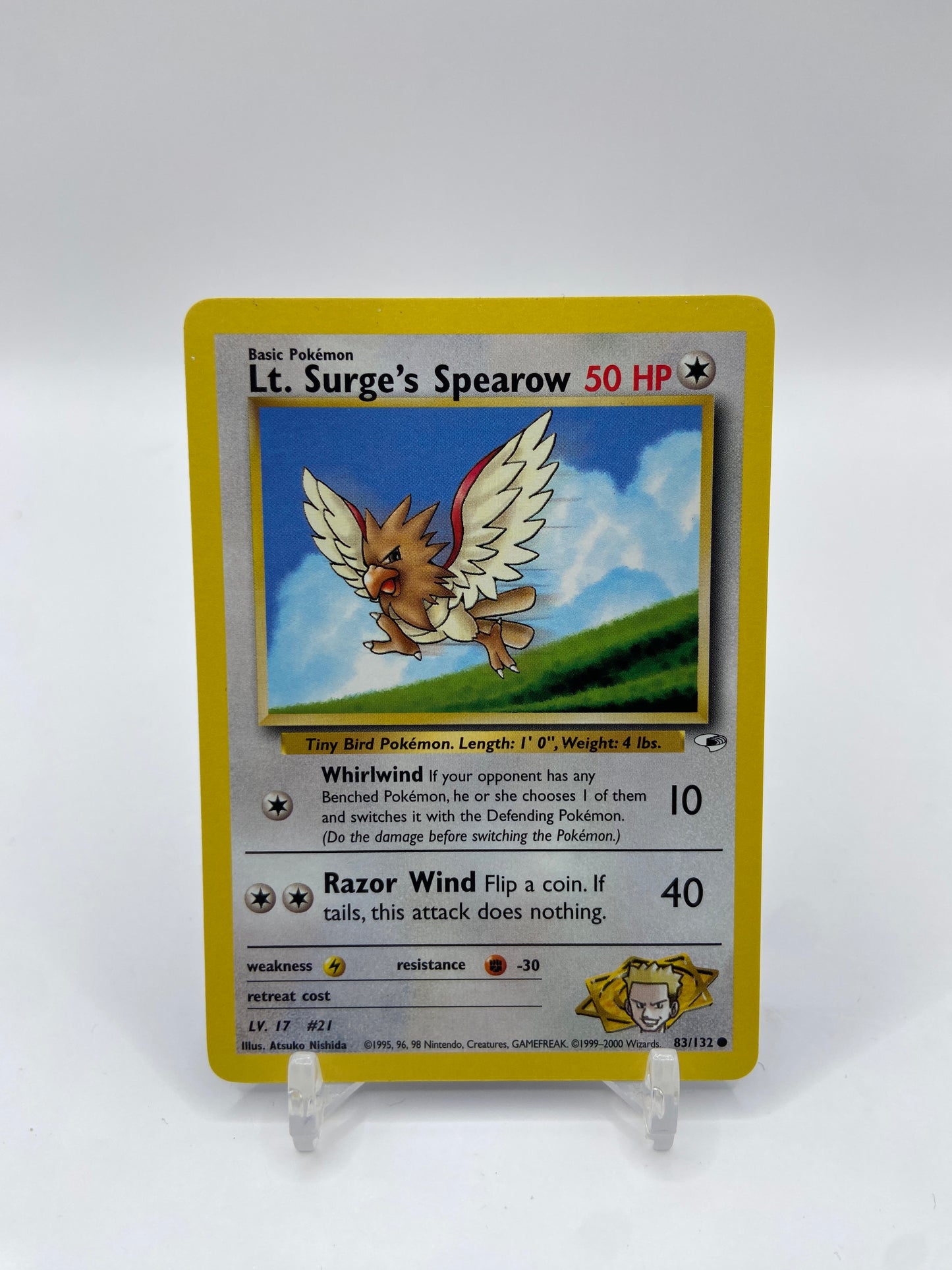 Lt. Surge's Spearow  Gym Heroes 83/132