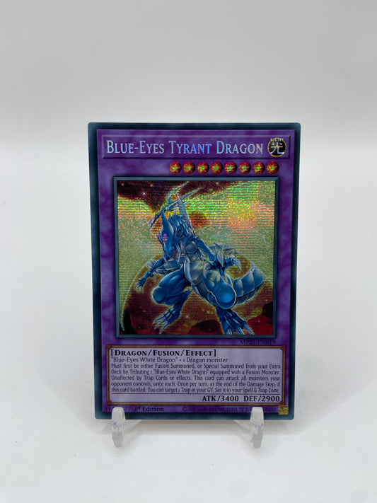 Blue-Eyes Tyrant Dragon Prismatic Secret Rare 25th Anniversary Tin: Dueling Heroes Mega Pack MP23-EN019