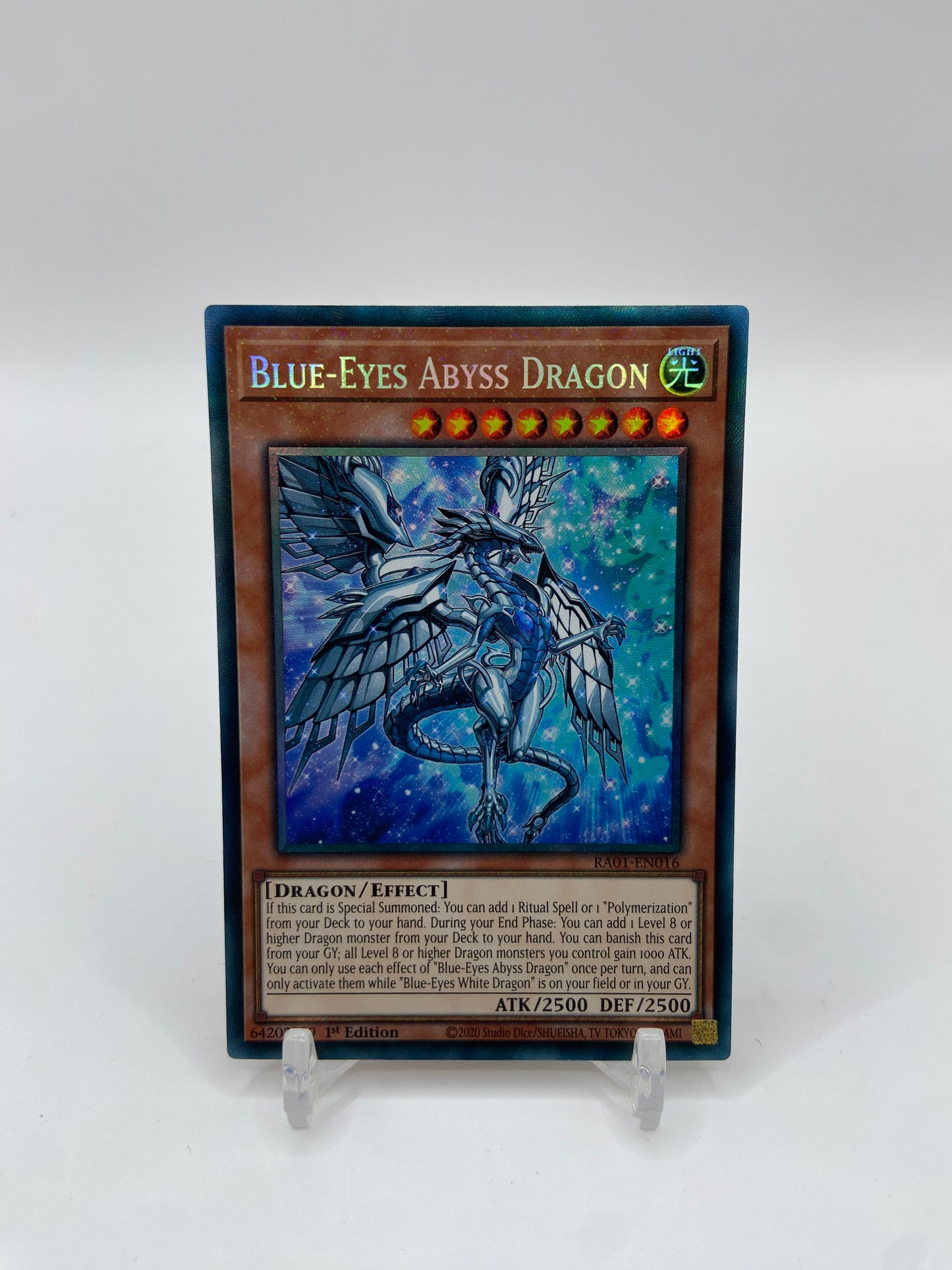 Blue-Eyes Abyss Dragon Prismatic Collector’s Rare 25th Anniversary Rarity Collection RA01-EN016