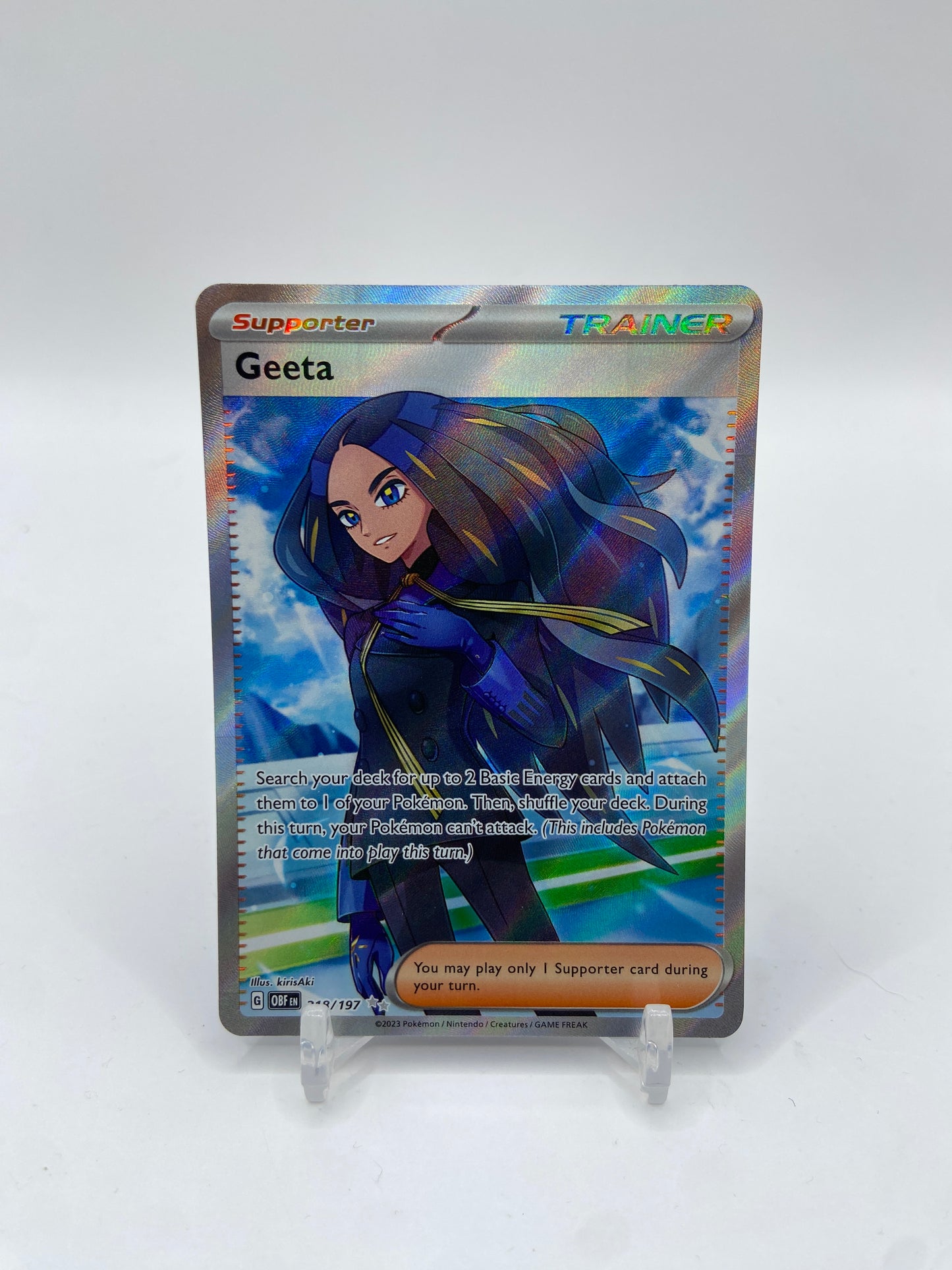 Geeta Full Art Obsidian Flames  218/197