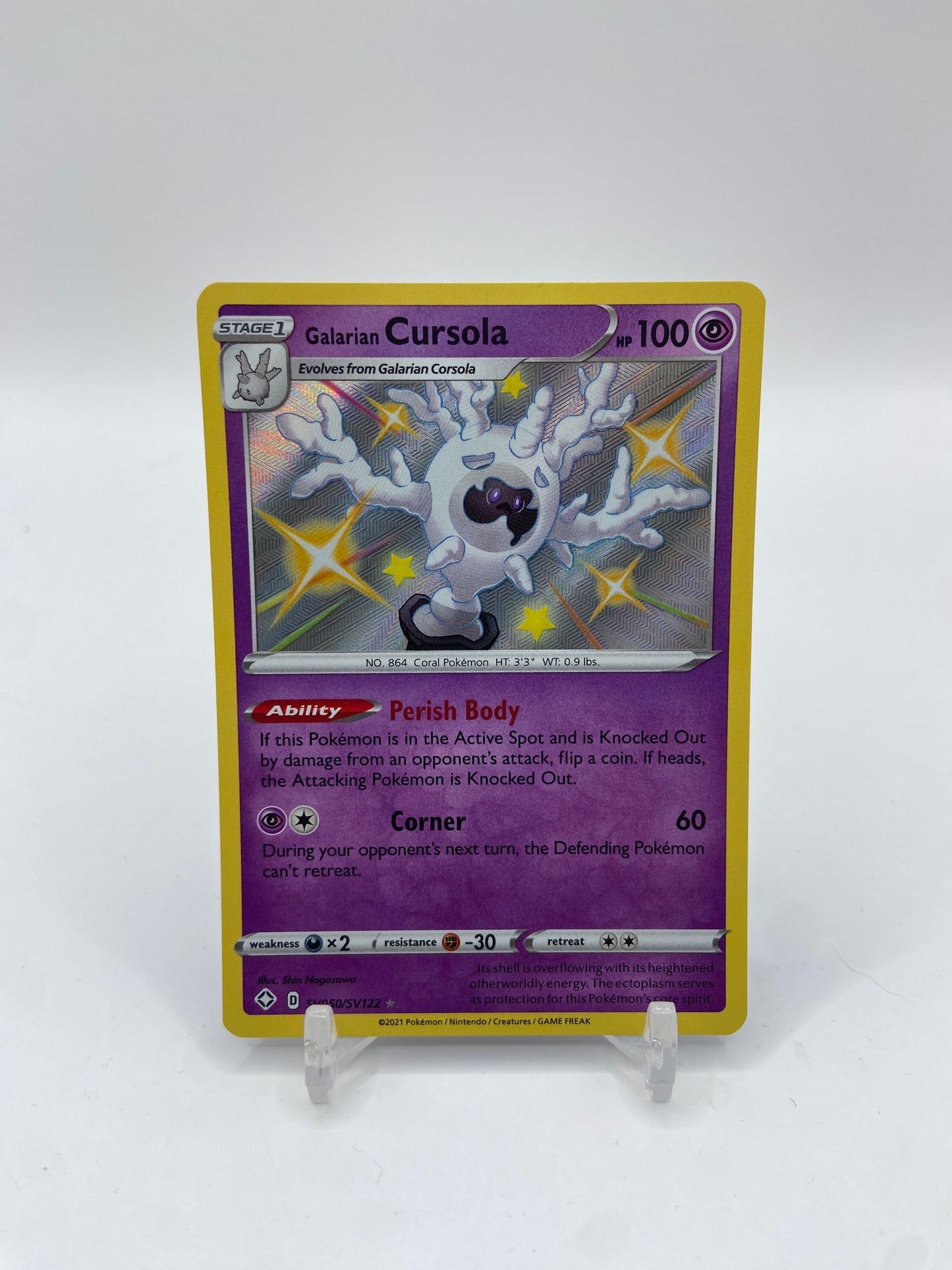 Galarian Cursola Shiny Shining Fates SV050/SV122