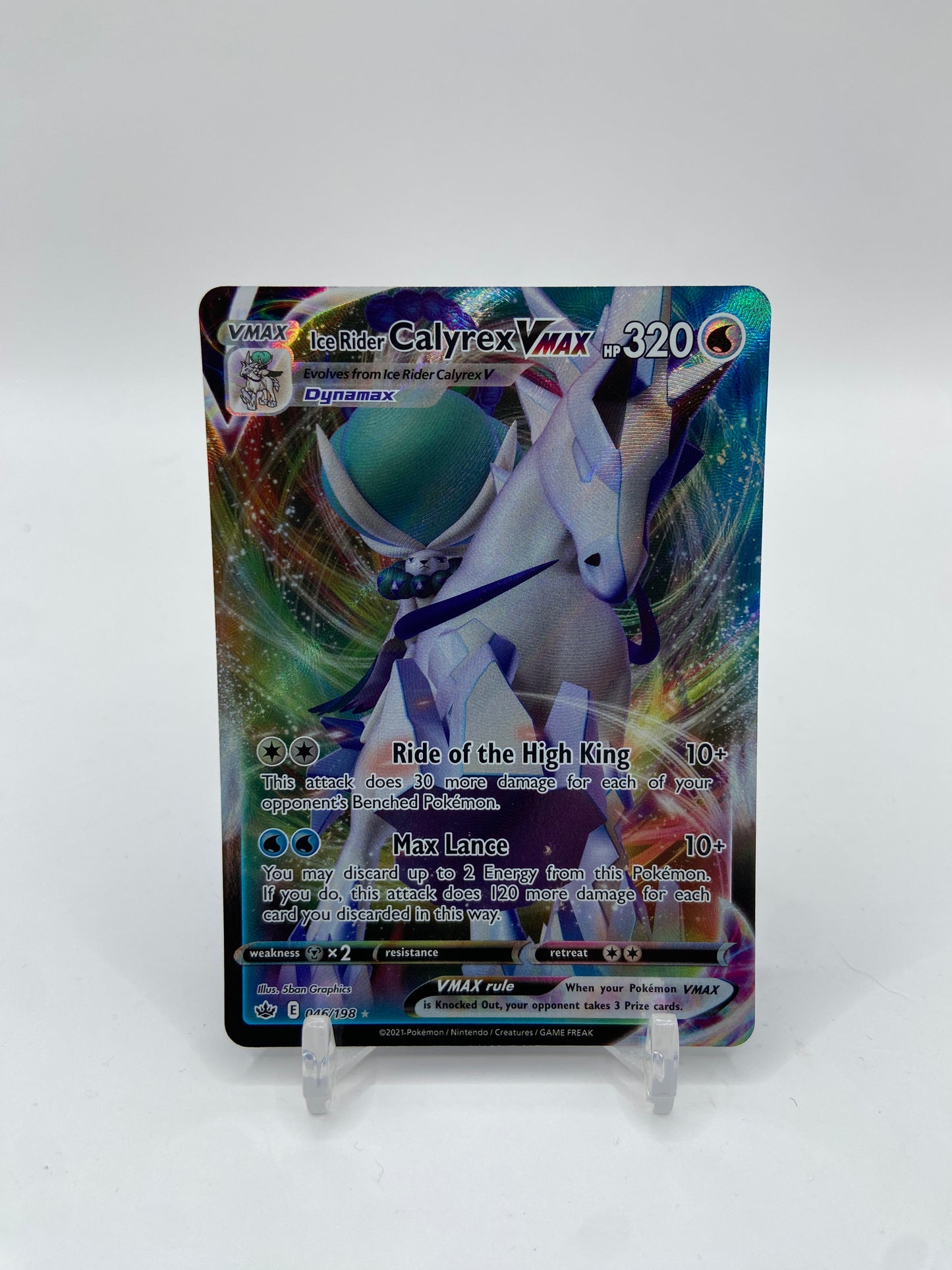 Ice Rider Calyrex VMAX Chilling Reign 046/198