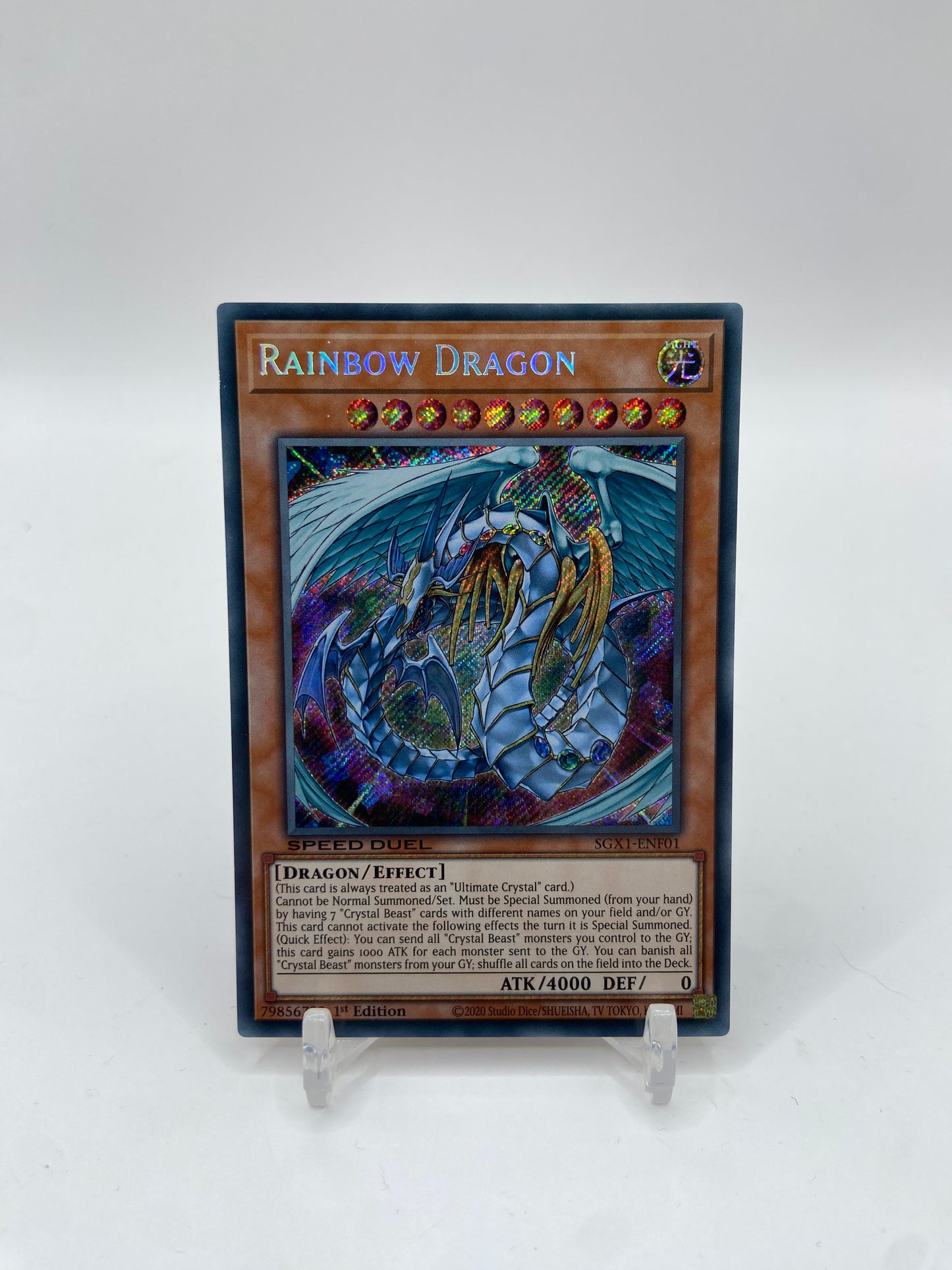 Rainbow Dragon (Secret Rare) Speed Duel GX: Duel Academy Box SGX1-ENF01