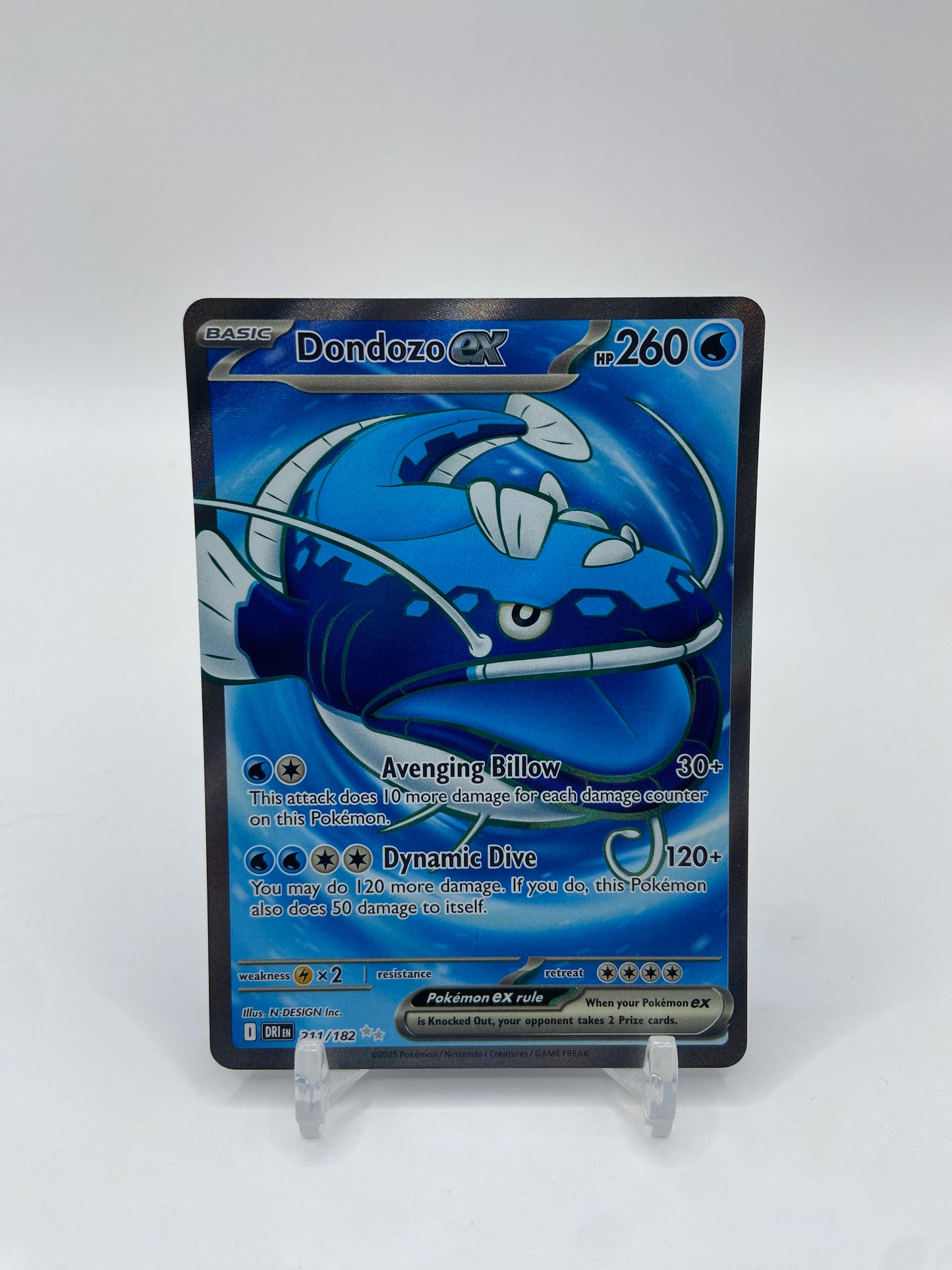 Dondozo ex Full Art Destined Rivals 211/182