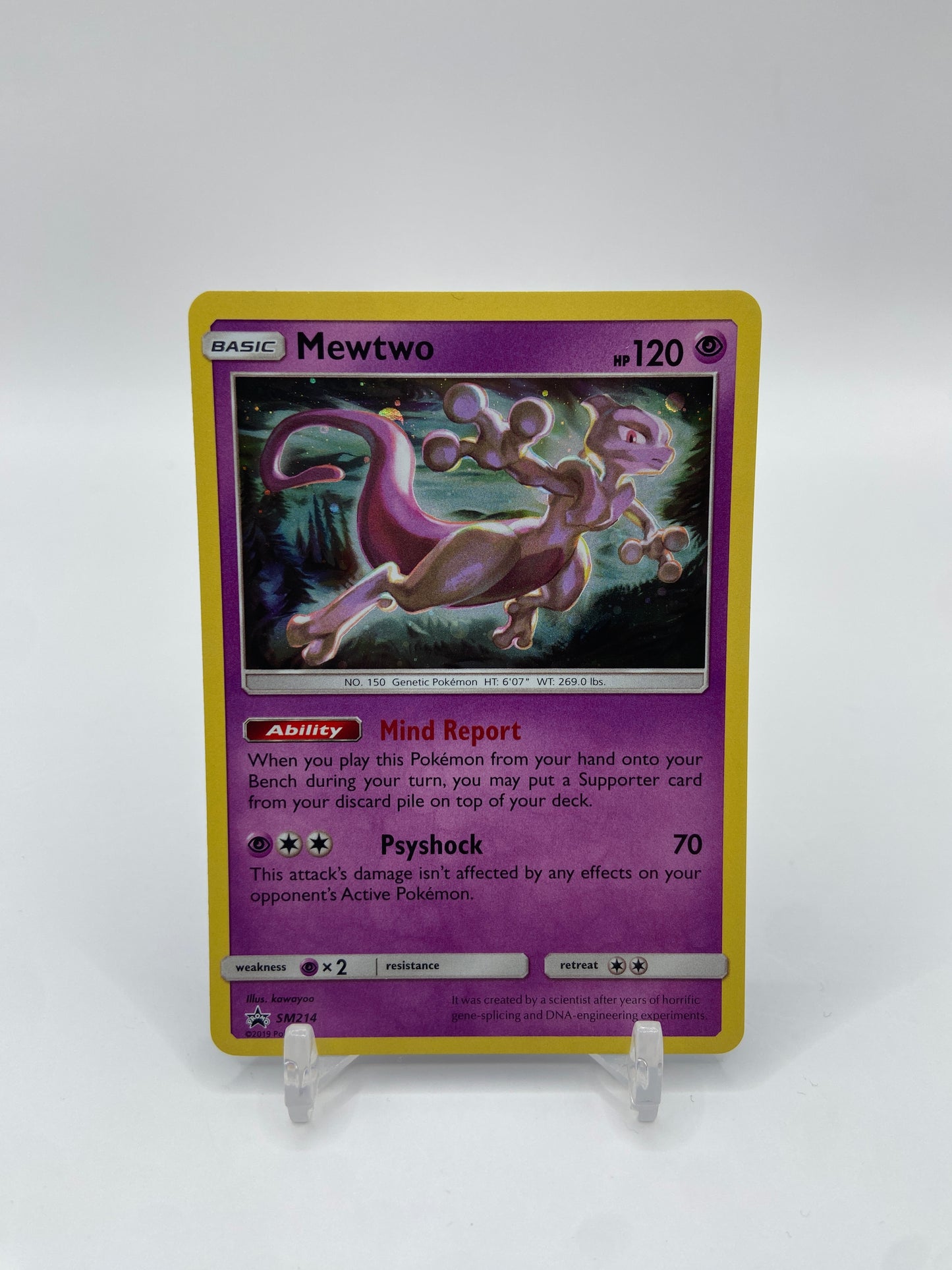 Mewtwo Holo Sun & Moon Promo SM214