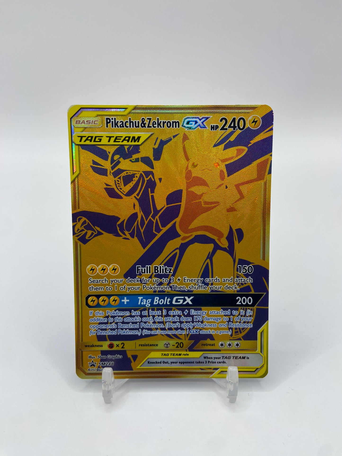 Pikachu & Zekrom GX Sun & Moon Promo SM248