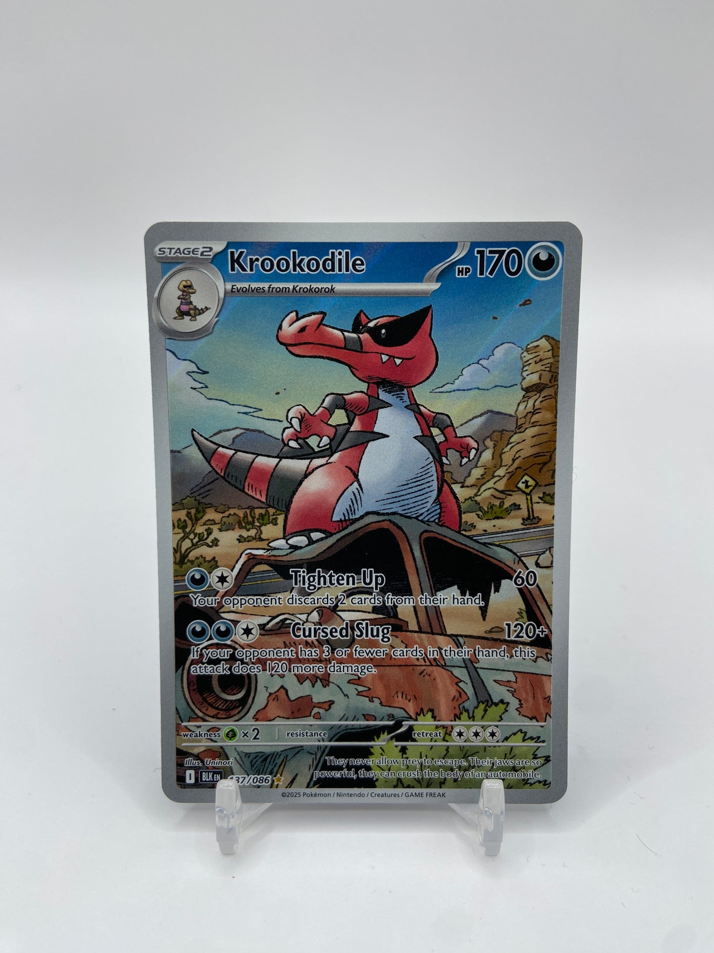 Krookodile  Illustration Rare Full Art Black Bolt 137/086